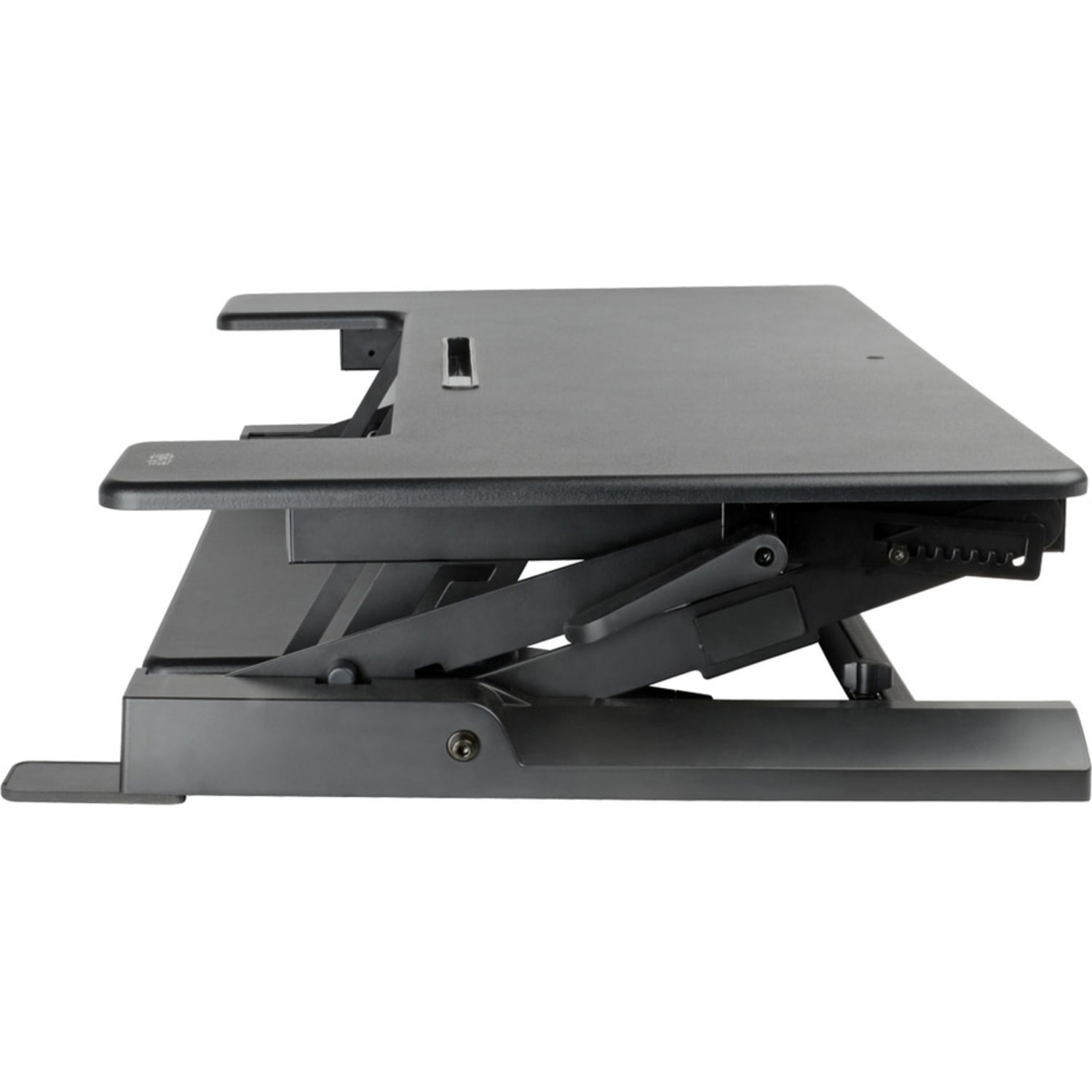 Eaton Tripp Lite Series WorkWise Height-Adjustable Sit-Stand Desktop Workstation - Standing desk converter - rectangular with contoured side - black - black base - Image 6
