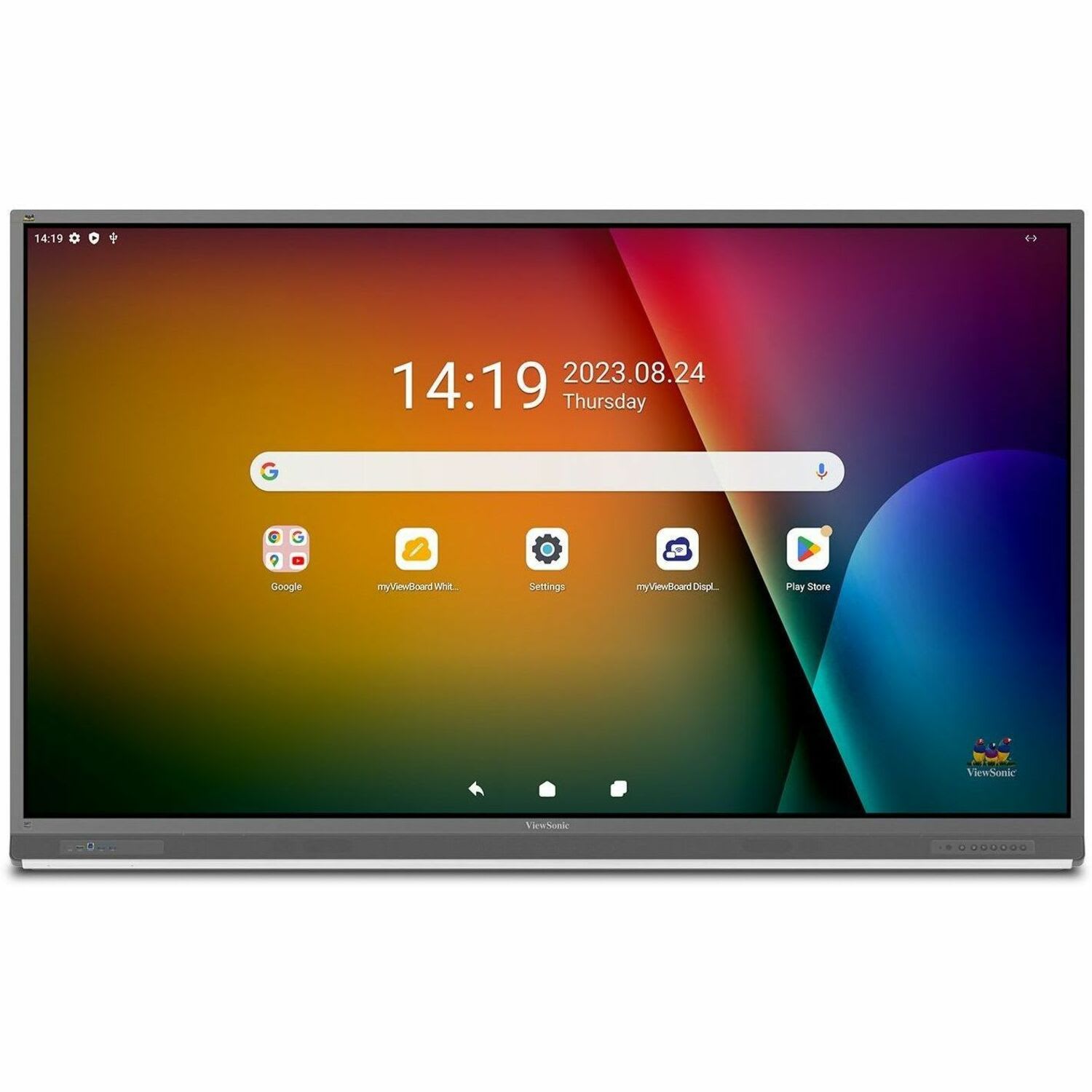 ViewSonic ViewBoard IFP8652-2ED - 86in Diagonal Class (85.6in viewable) LED-backlit LCD display - interactive - IFP86522ED