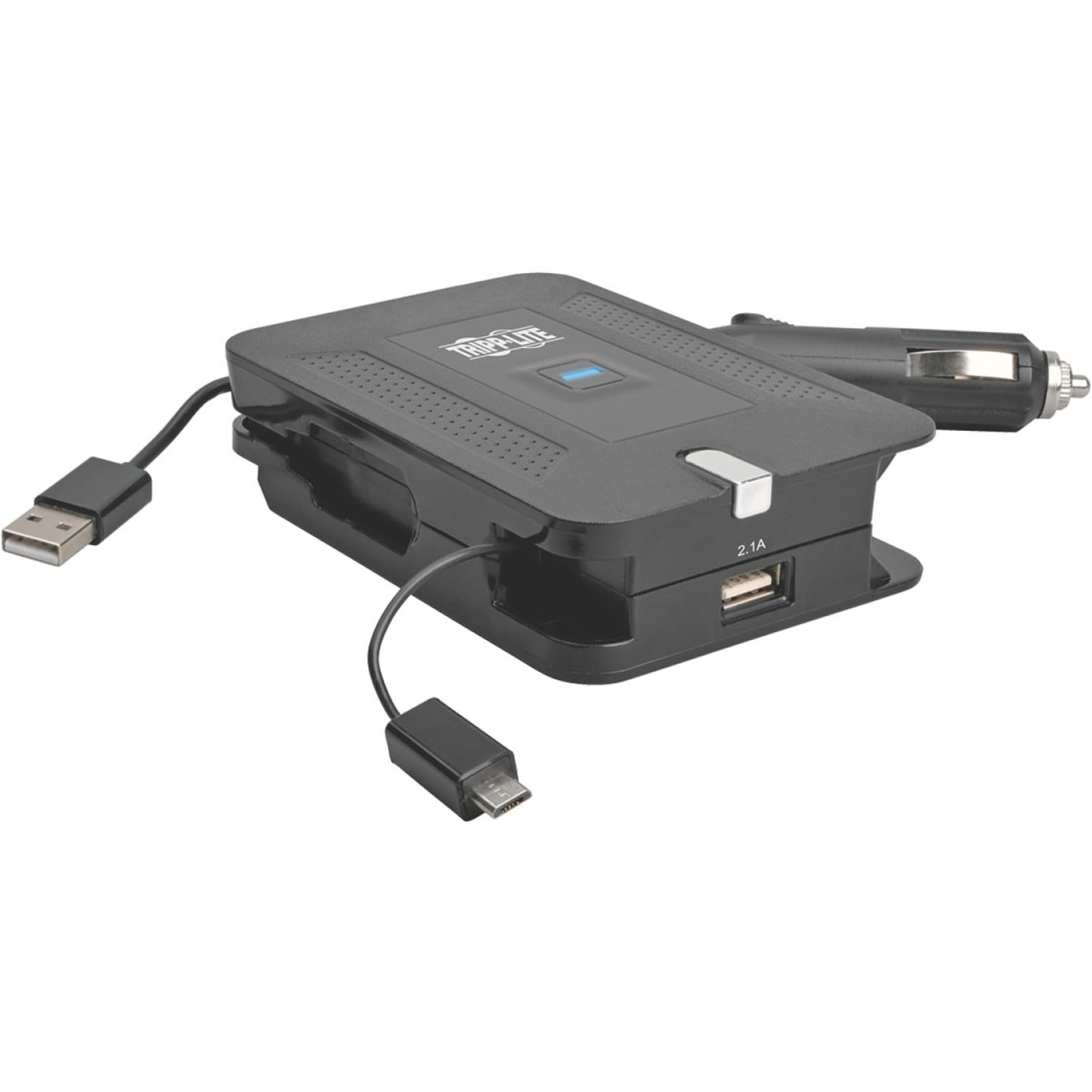Eaton Tripp Lite Series Mobile Portable Charger Laptop Tablet Smartphone AC USB 4-in-1 - Power adapter kit - (AC power adapter, car power adapter, USB cable, 4x micro-USB adapter) - 2.1 A - Image 3