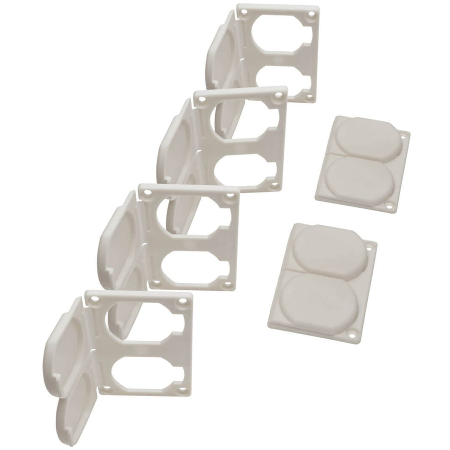 Tripp Lite Safe-IT Replacement Outlet Covers for Hospital Medical Power Strips Antimicrobial - Supports Power Strip - Lockable - Plastic - White - Image 5