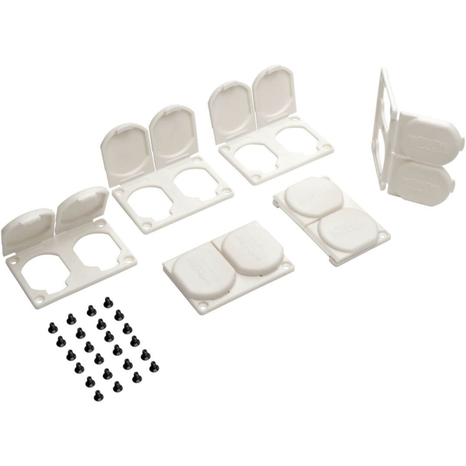 Tripp Lite Safe-IT Replacement Outlet Covers for Hospital Medical Power Strips Antimicrobial - Supports Power Strip - Lockable - Plastic - White - Image 6