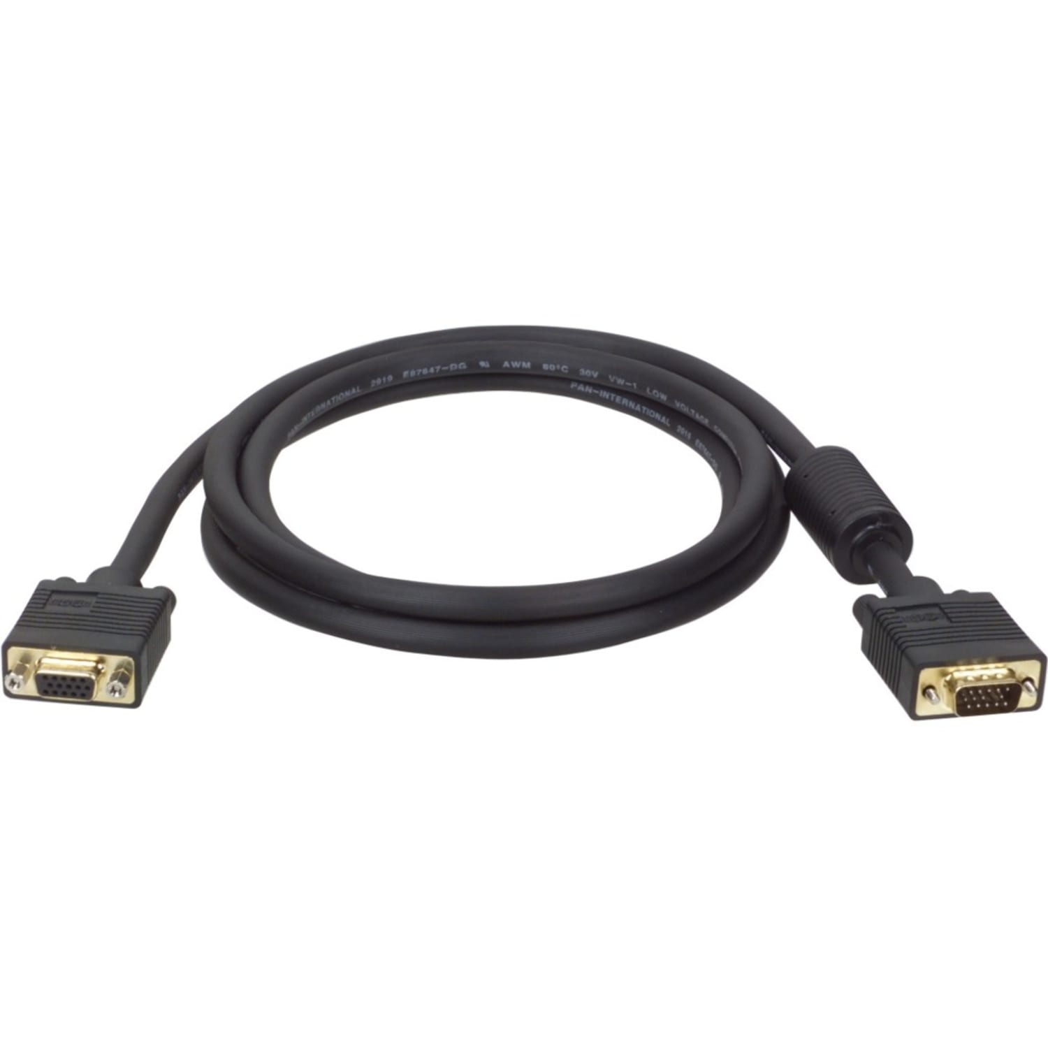 Tripp Lite 15ft VGA Coax Monitor Extension Cable with RGB High Resolution HD15 M/F 1080p 15ft - Coaxial  - P500015