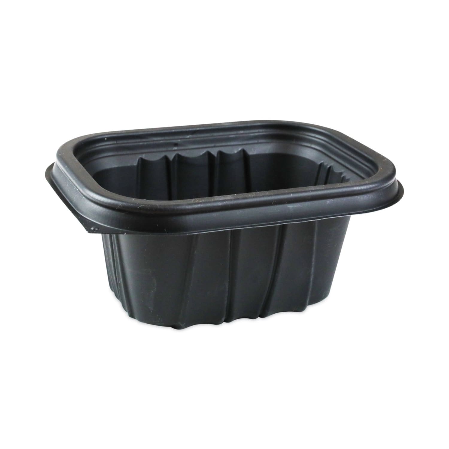 Pactiv Evergreen EarthChoice Entree2Go Takeout Containers, 12 Oz, Black, Carton Of 600 Containers