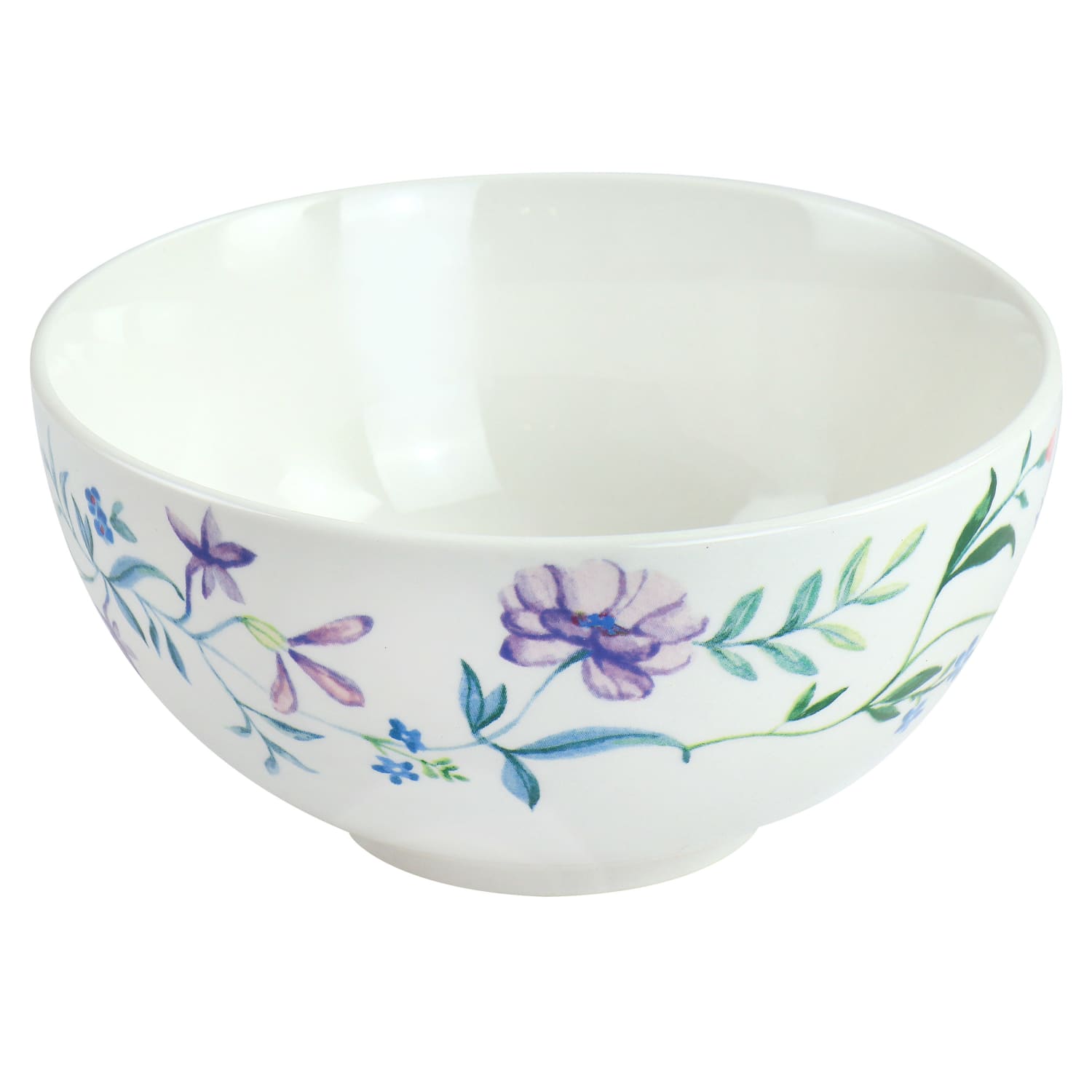 Gibson Home Butterfly Floral 16-Piece Fine Ceramic Dinnerware Set, White - Image 6
