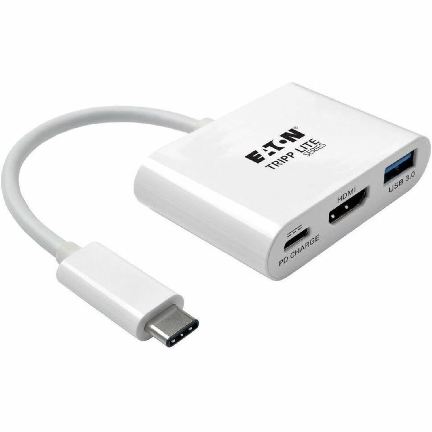 Eaton Tripp Lite Series USB C to HDMI Multiport Video Adapter Converter 1080p w/ USB-A Hub & USB-C PD Charging