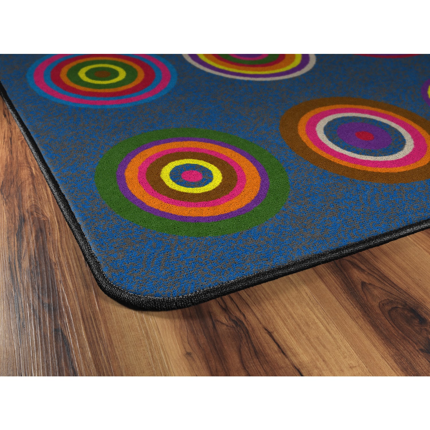 Flagship Carpets Color Rings Rug, Rectangle, 6ft x 8ft 4in, Indigo - Image 4