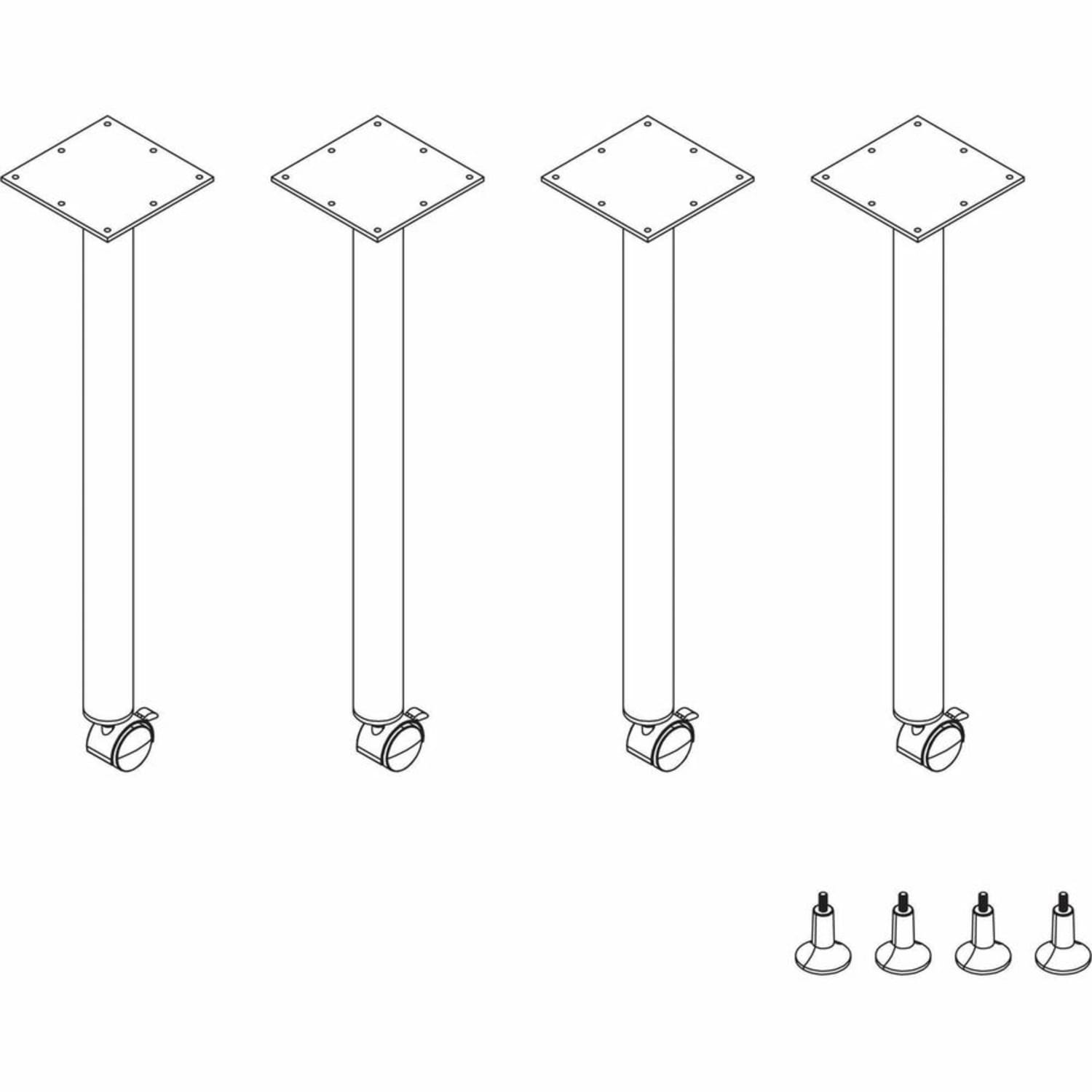 Lorell Invent Training Table Components, 60804 - Image 6