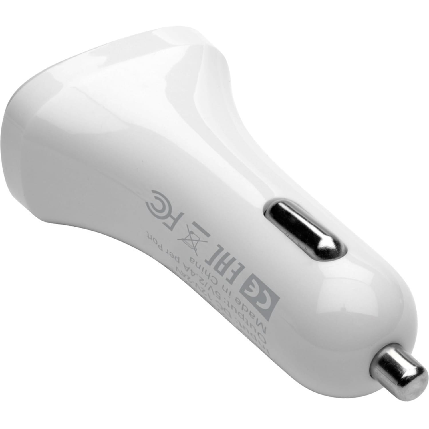 Eaton Tripp Lite Series USB Car Charger Dual-Port with Autosensing 5V 4.8A Fast Charger for Tablets and Cell Phones - Car power adapter - 24 Watt - 4.8 A - 2 output connectors (2 x USB) - white - Image 4