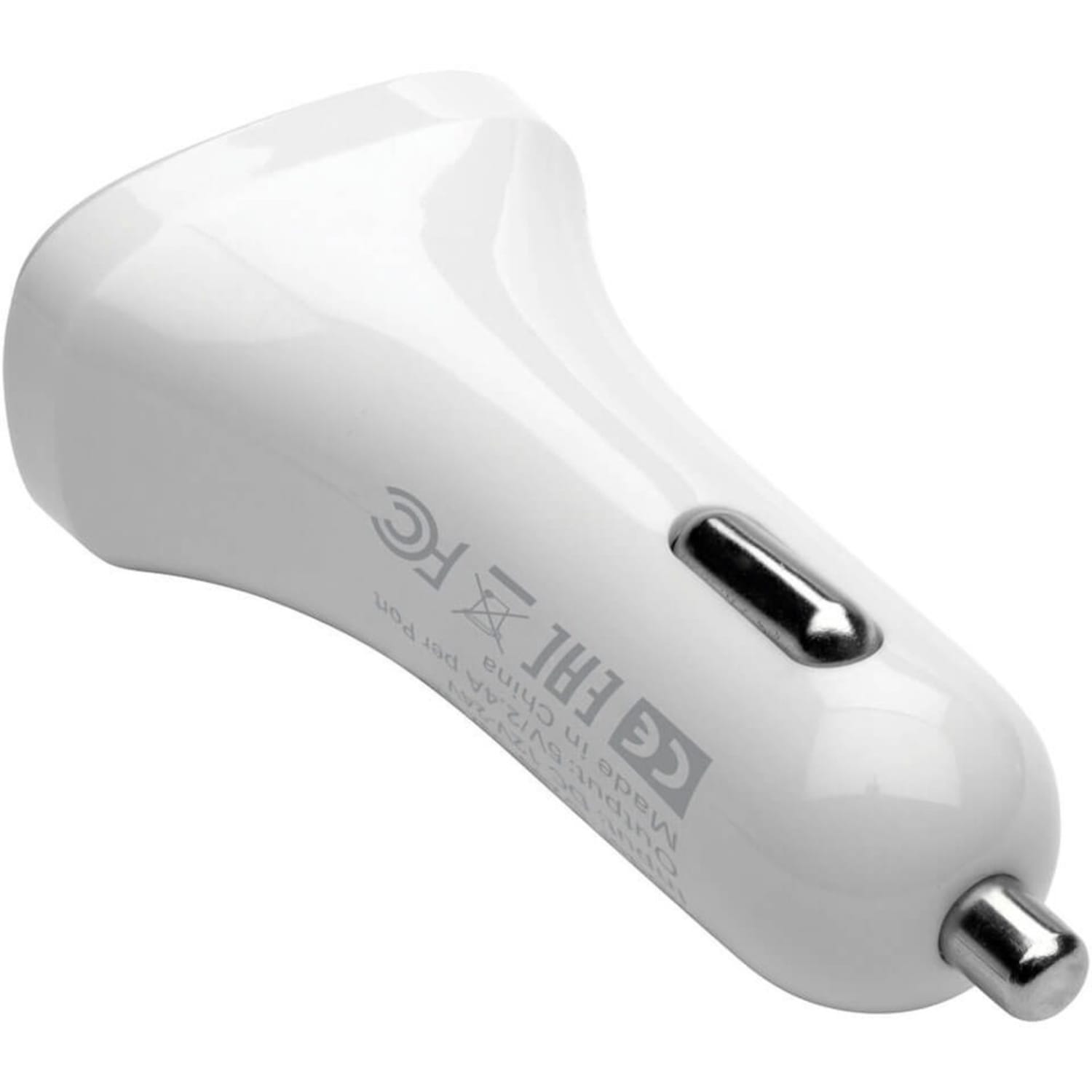 Eaton Tripp Lite Series USB Car Charger Dual-Port with Autosensing 5V 4.8A Fast Charger for Tablets and Cell Phones - Car power adapter - 24 Watt - 4.8 A - 2 output connectors (2 x USB) - white - Image 5