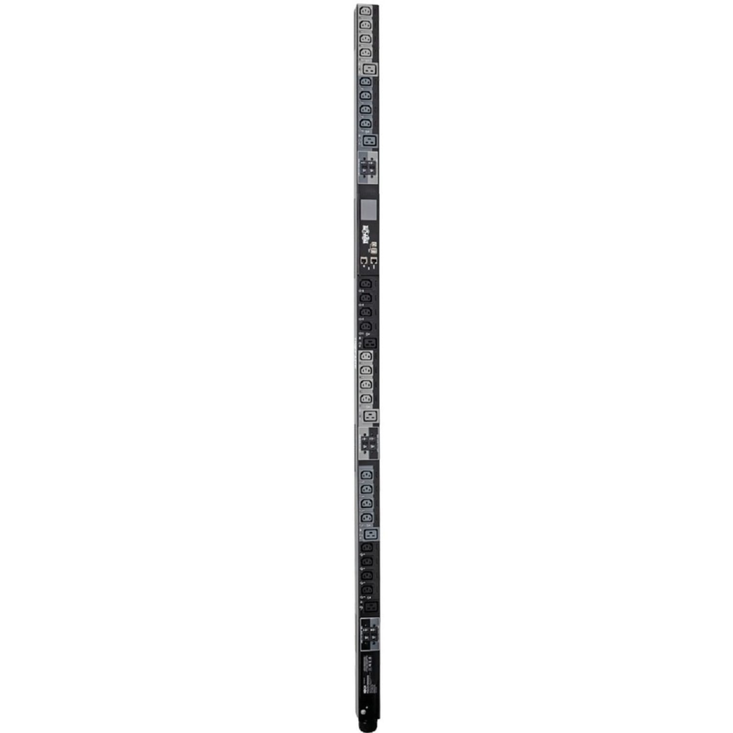 Tripp Lite 27.7kW 3-Phase Switched PDU, LX Platform Interface, 220/230V Outlets (24 C13/6 C19), Touchscreen LCD, IEC 309 63A Red 380/400V, 0U, TAA - Image 3