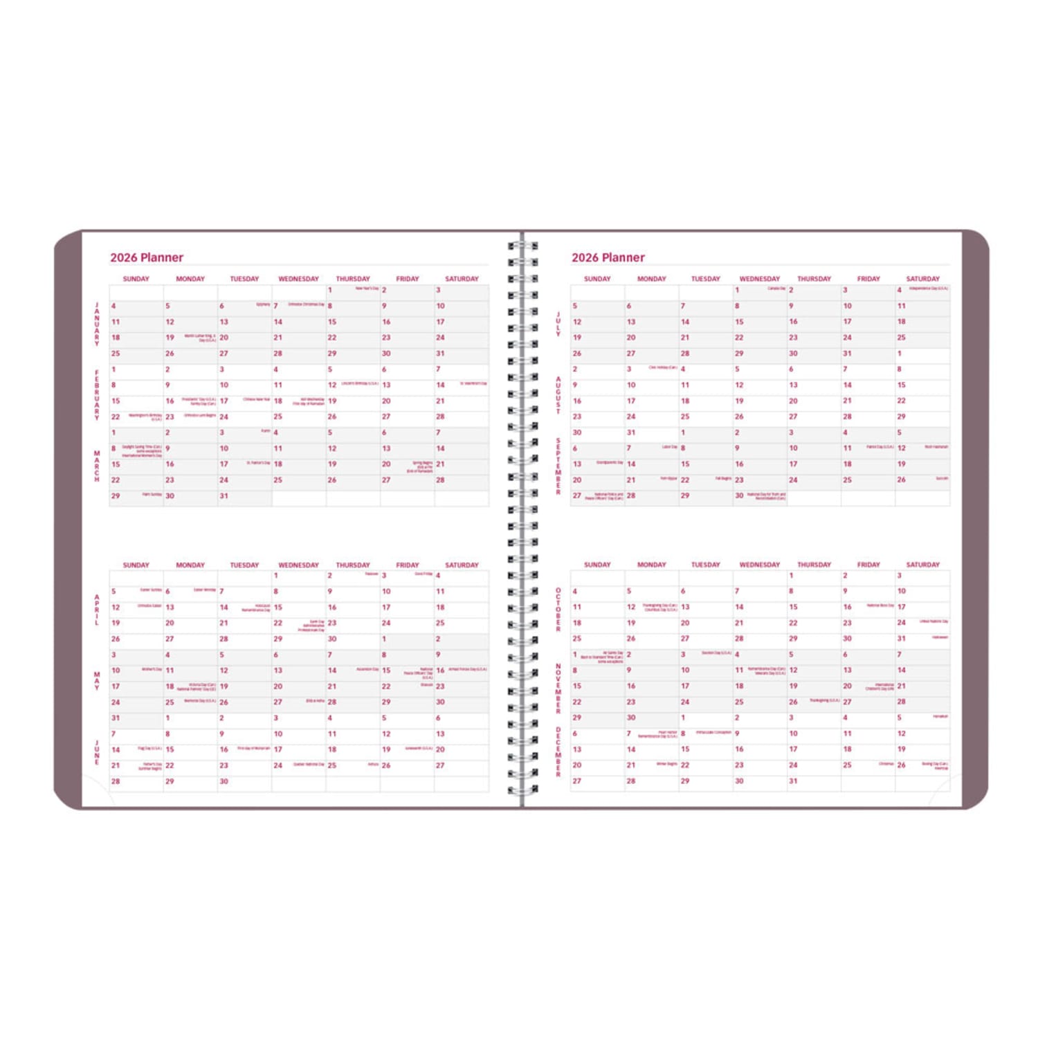 2026 Brownline Essential Weekly Appointment Planner, 11in x 8-1/2in, 50% Recycled, Mountain - Canyon, January To December, CB950G.04 - Image 5