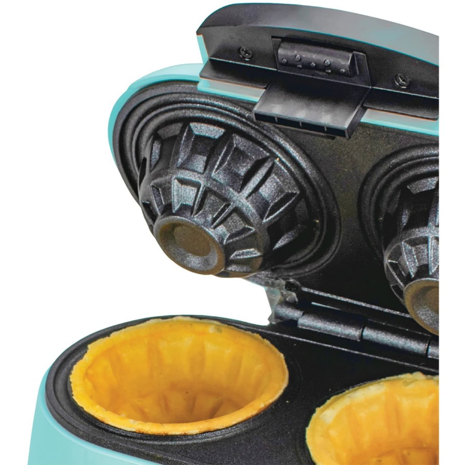 Brentwood TS-1402BL Double Waffle Bowl Maker, Blue - 2 x Bowl Waffle - Image 3