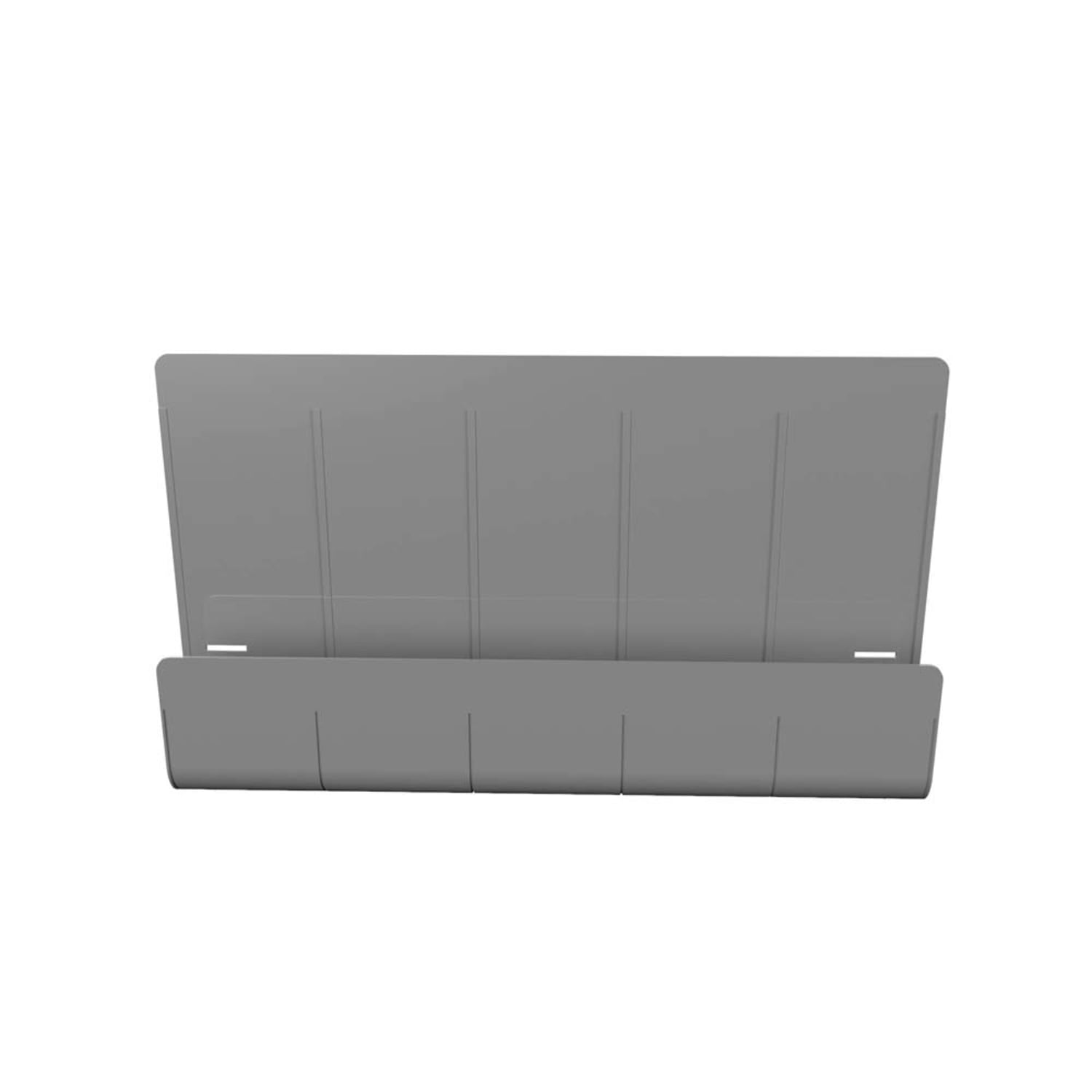 Deflecto Standing Desk Privacy Panel Organizer, Gray - Image 3