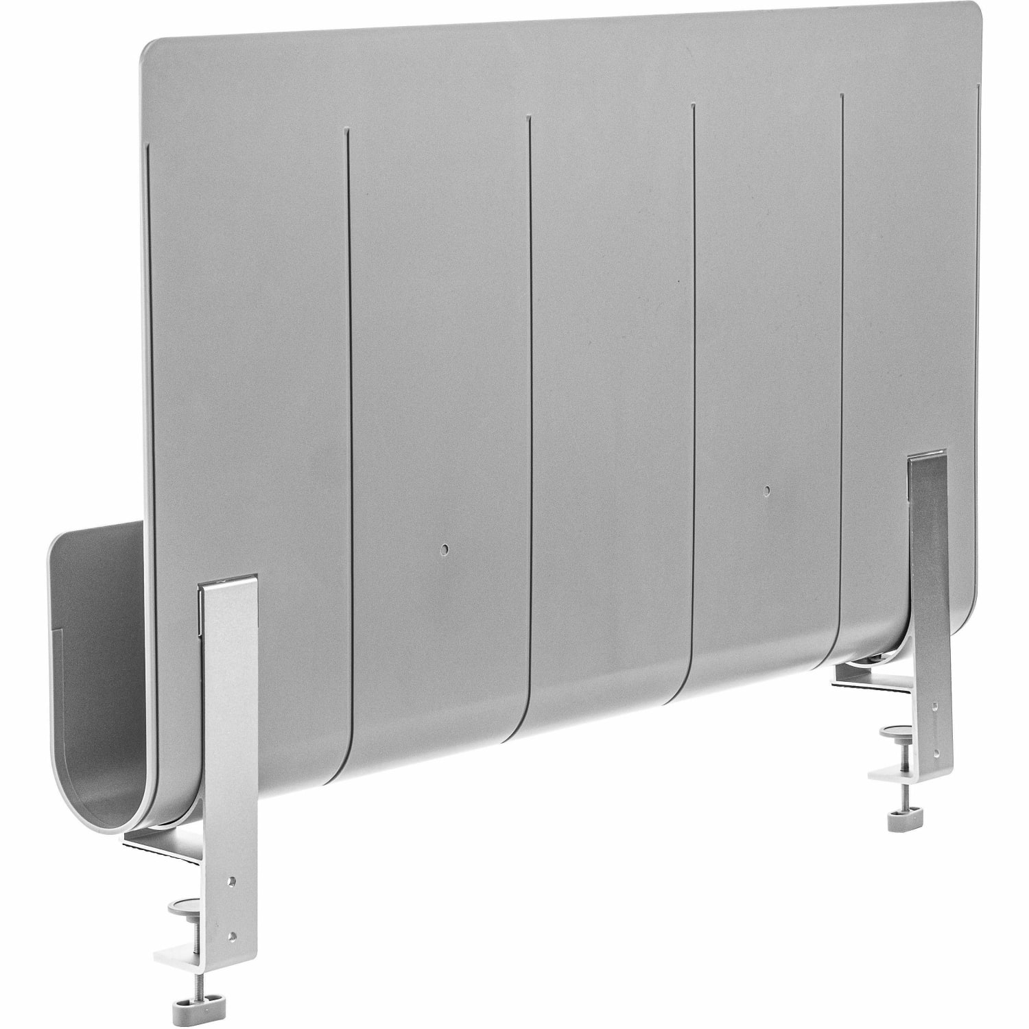 Deflecto Standing Desk Privacy Panel Organizer, Gray - Image 6