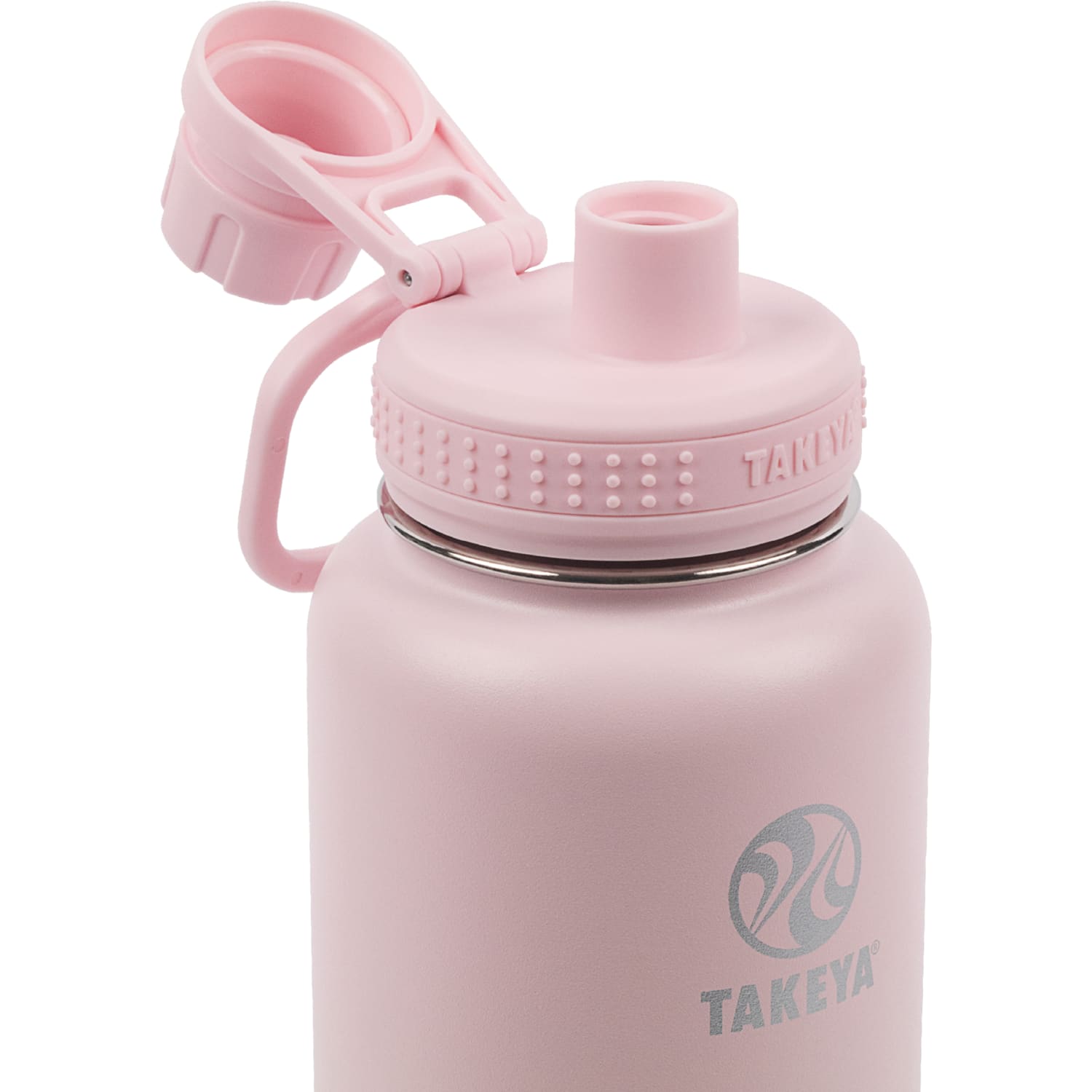 Takeya Actives Spout Reusable Water Bottle, 32 Oz, Blush - Image 3