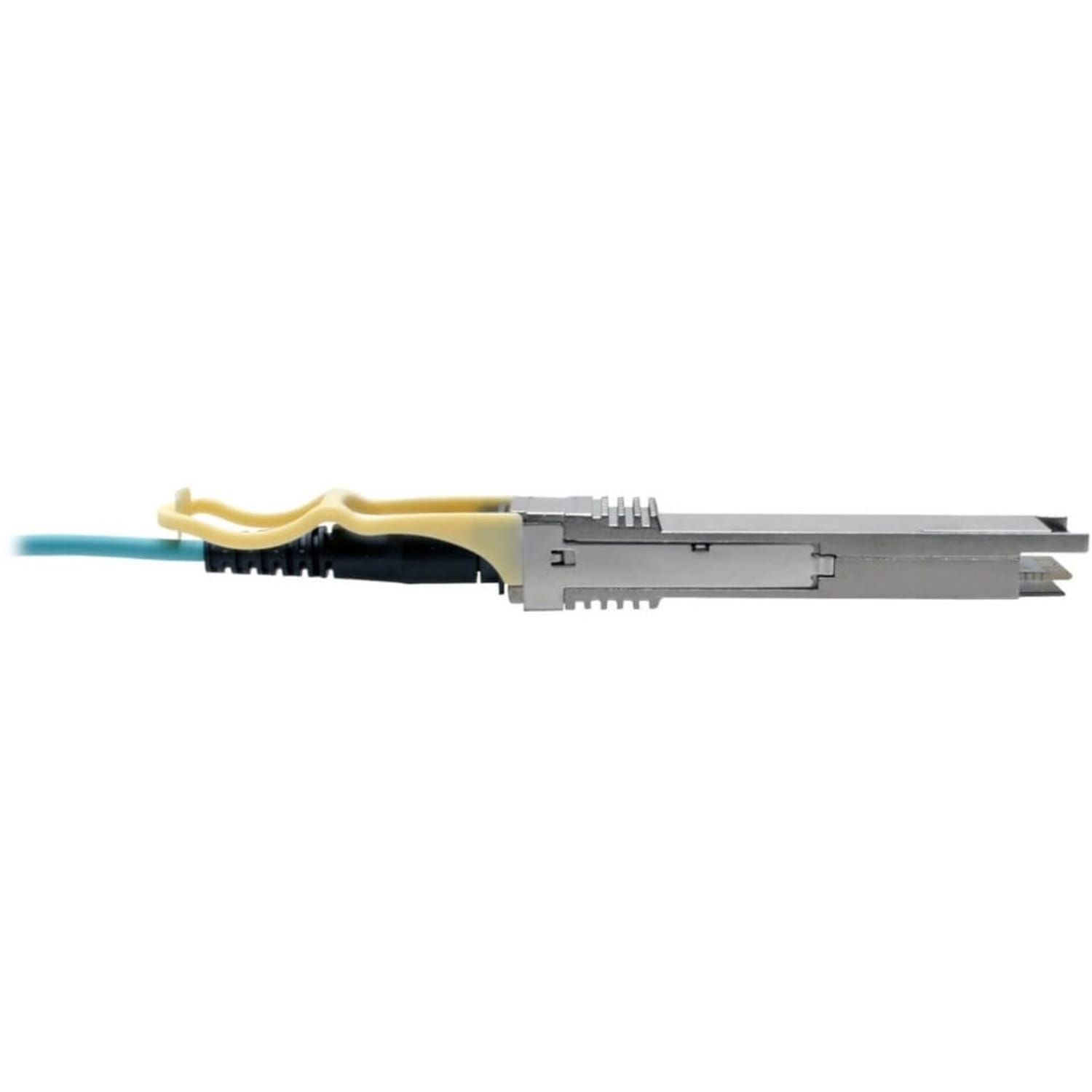 Eaton Tripp Lite Series QSFP28 to QSFP28 Active Optical Cable - 100GbE, AOC, M/M, Aqua, 10M (32.8 ft.) - 100GBase-AOC direct attach cable - QSFP28 to QSFP28 - 10 m - fiber optic - 50 / 125 micron - OM3 - active, plenum - aqua - Image 5