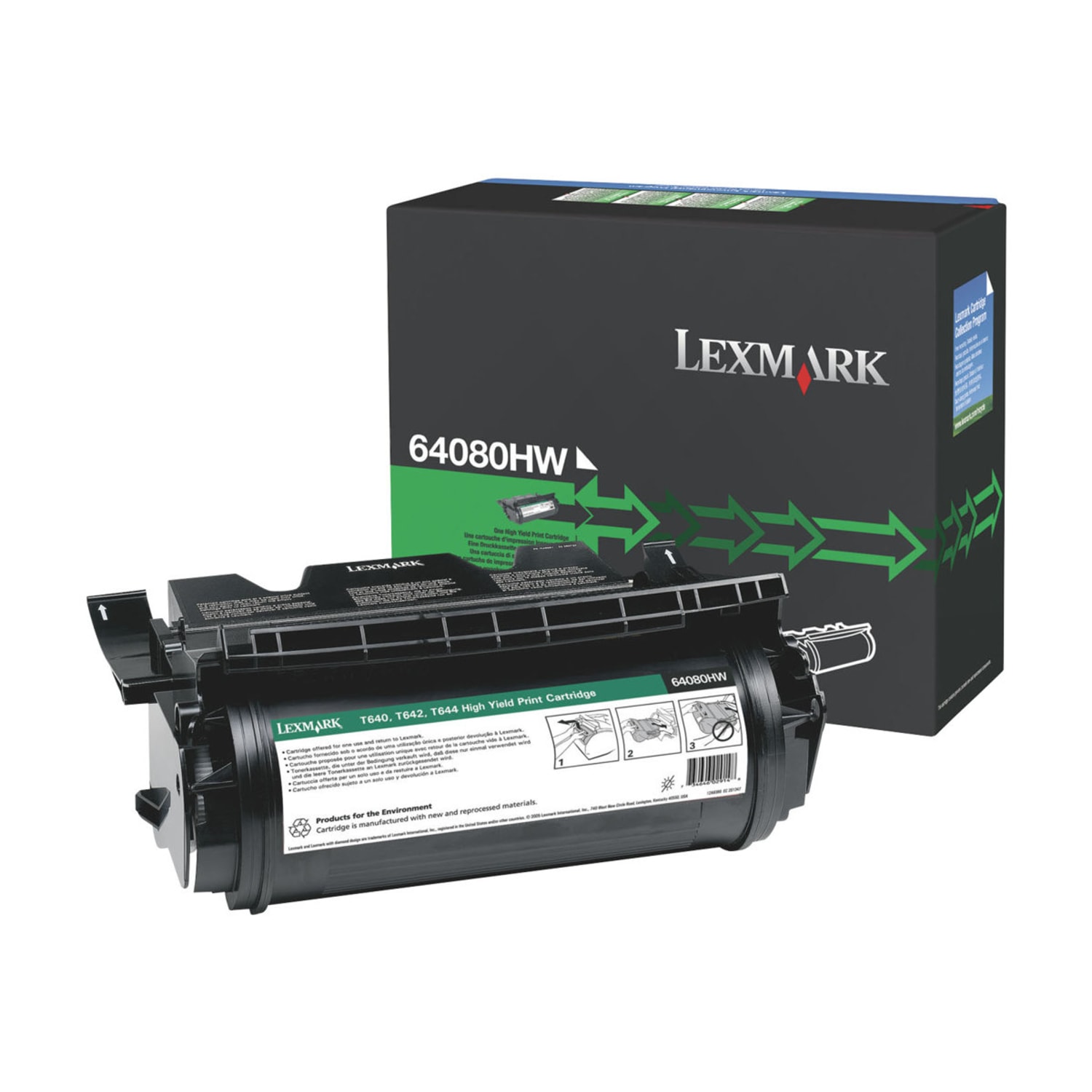 Lexmark 64080HW Black High Yield Toner Cartridge - Image 3
