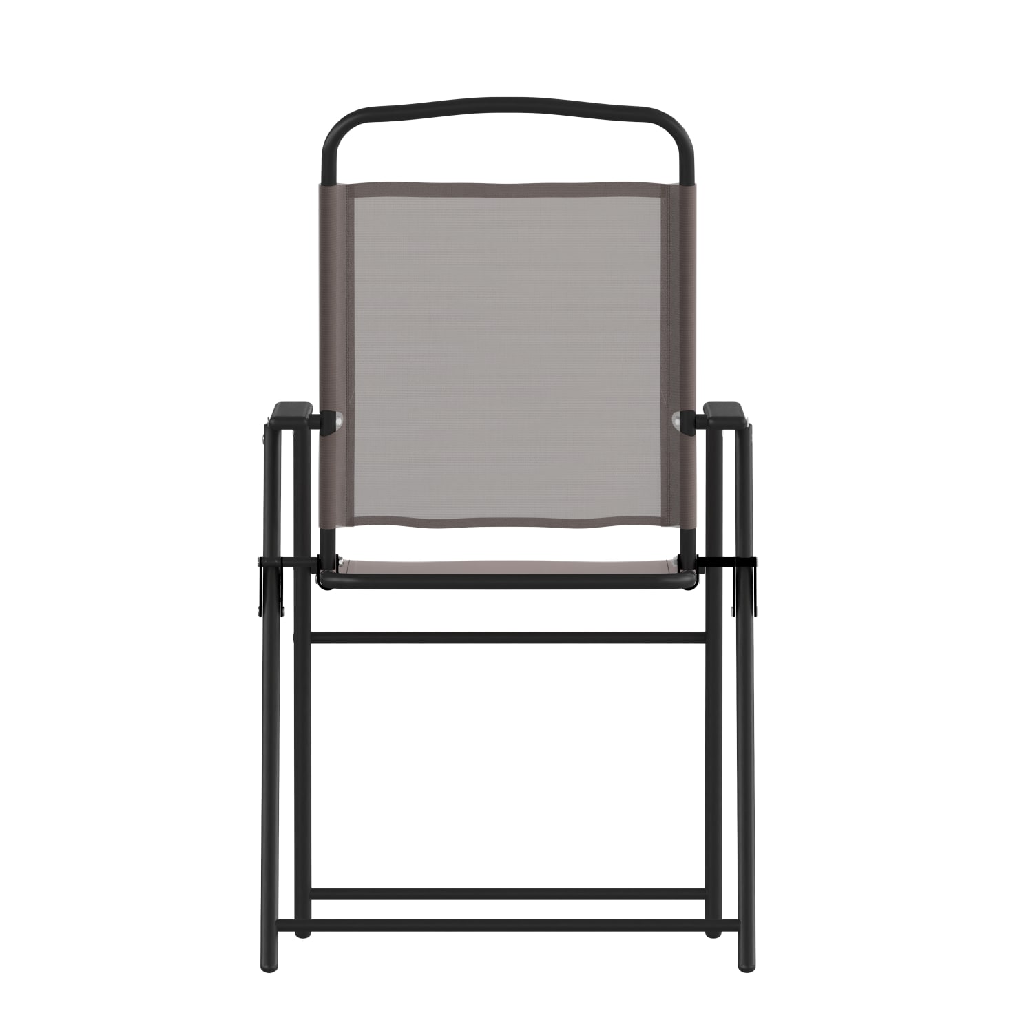 Flash Furniture Mystic Folding Outdoor Patio Sling Chairs with Armrests BrownBlack Set Of 2 Chairs PopularChairscom Flash Furniture Mystic Folding Outdoor Patio Sling Chairs with Armrests BrownBlack Set Of 2 Chairs PopularChairscom