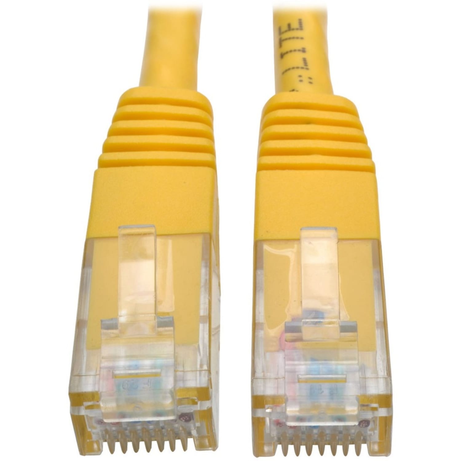 Tripp Lite 5ft Cat6 Gigabit Molded Patch Cable RJ45 M/M 550MHz 24AWG Yellow - 128 MB/s - 5 ft - Yellow