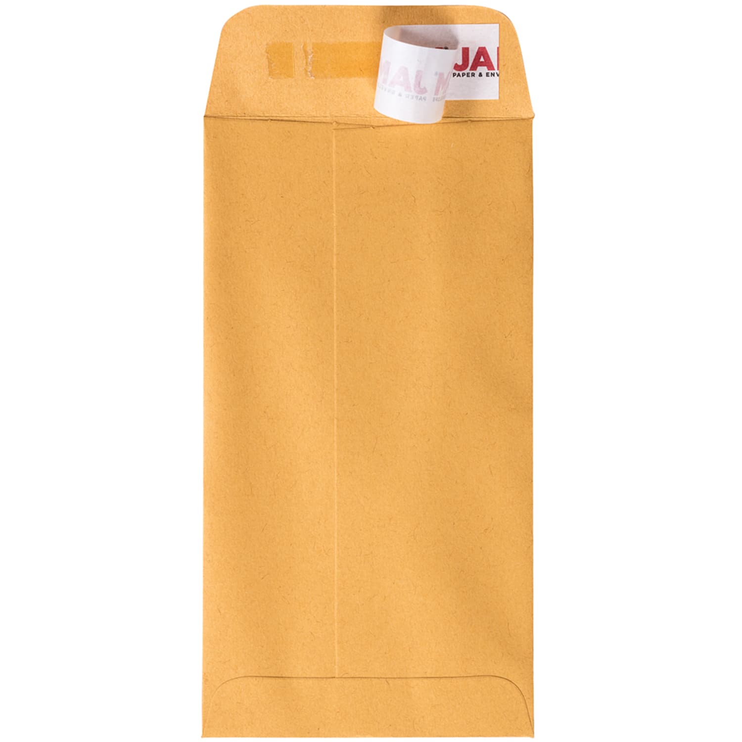 JAM Paper #7 Kraft Manila Coin Envelopes, 3-1/2in x 6-1/2in, Brown, Pack Of 50 Envelopes - Image 3