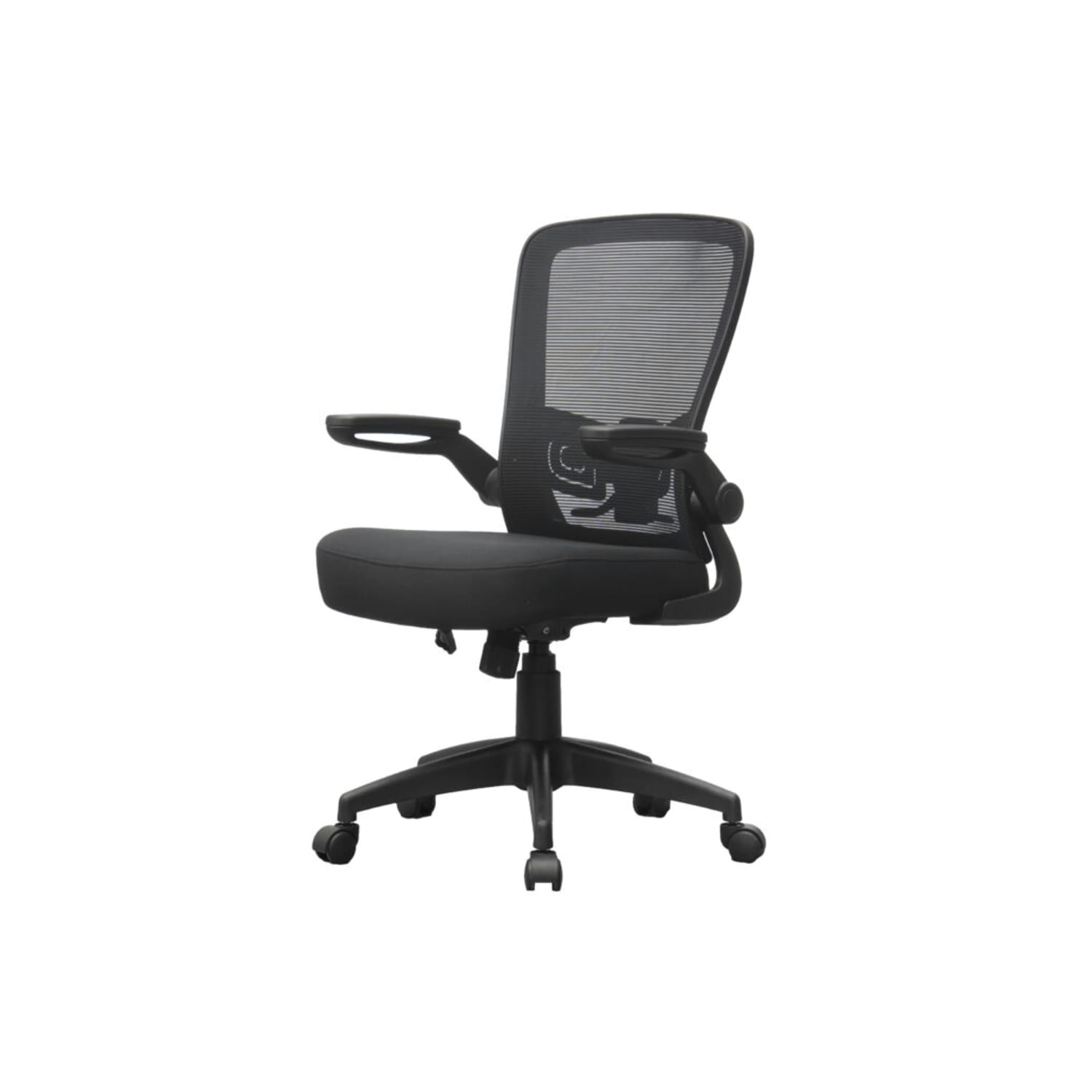 Boss Office Products Ergonomic Mesh High-Back Flip Arm Task Chair, Black - Image 3