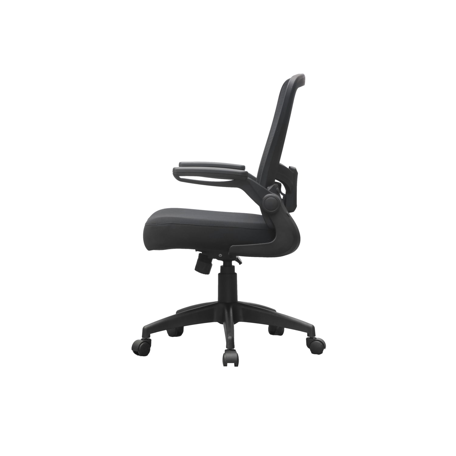 Boss Office Products Ergonomic Mesh High-Back Flip Arm Task Chair, Black - Image 4