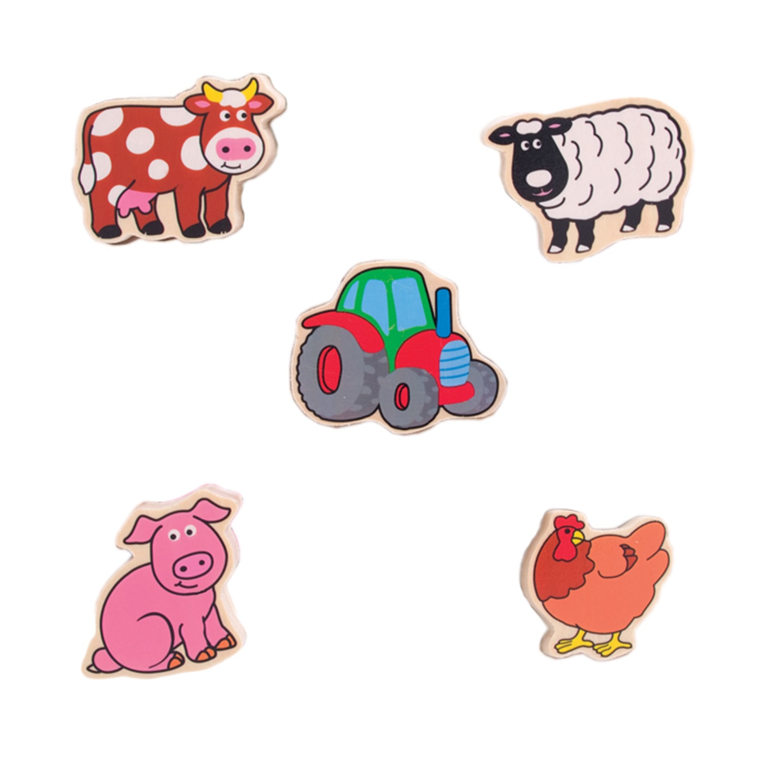 Bigjigs Toys Chunky Lift & Match Farm Puzzle - Image 4