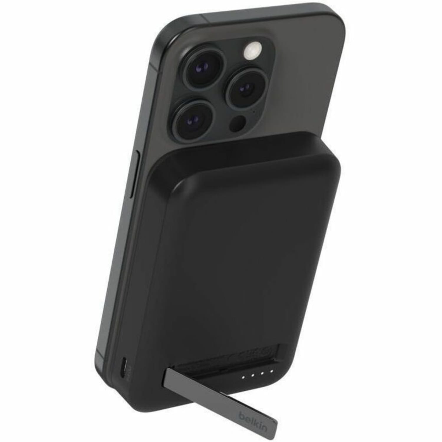 Belkin BoostCharge Pro Power Bank Magnetic Power Bank With Qi2 15W 10K - For Qi2-enabled Device, iPhone, Smartphone - Black - Image 3