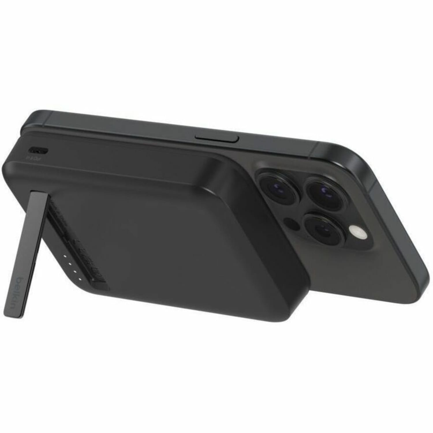 Belkin BoostCharge Pro Power Bank Magnetic Power Bank With Qi2 15W 10K - For Qi2-enabled Device, iPhone, Smartphone - Black - Image 4