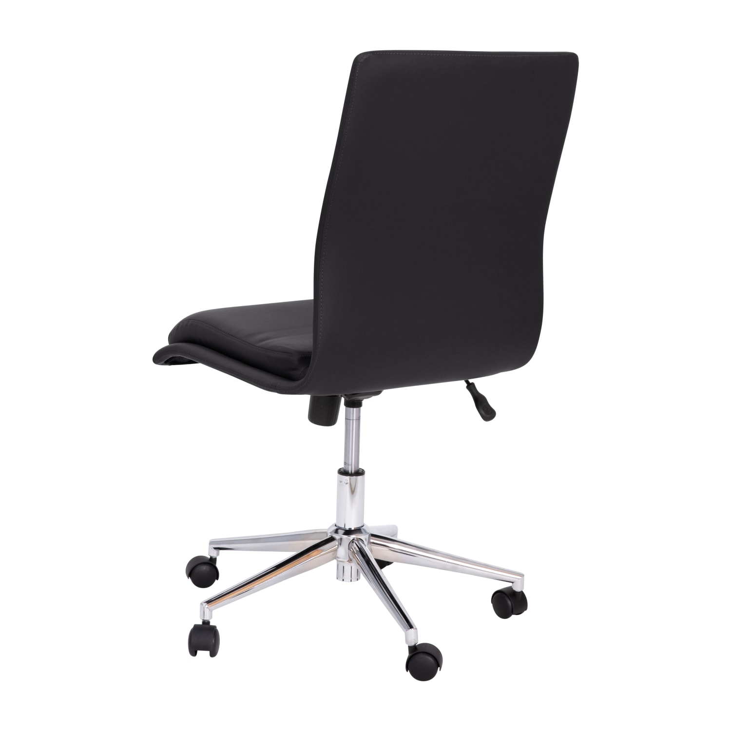 Flash Furniture Madigan Faux Leather MidBack Armless Swivel Task Office Chair Black PopularChairscom Flash Furniture Madigan Faux Leather Mid Back Armless Swivel Task Office Chair Black PopularChairscom