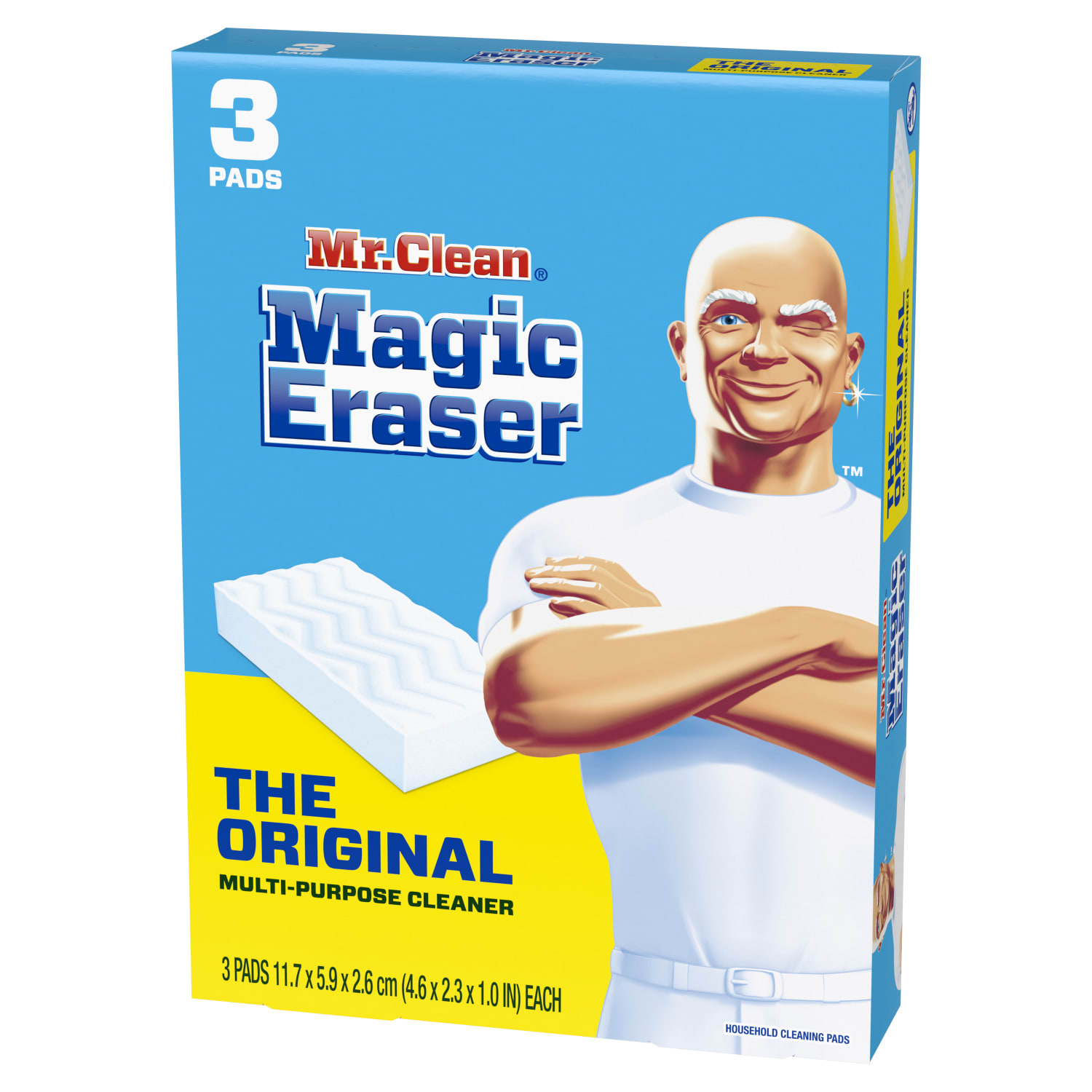 Mr. Clean Magic Eraser Sponges, Original, 3 Sponges Per Pack, Case Of 12 Packs - Image 4