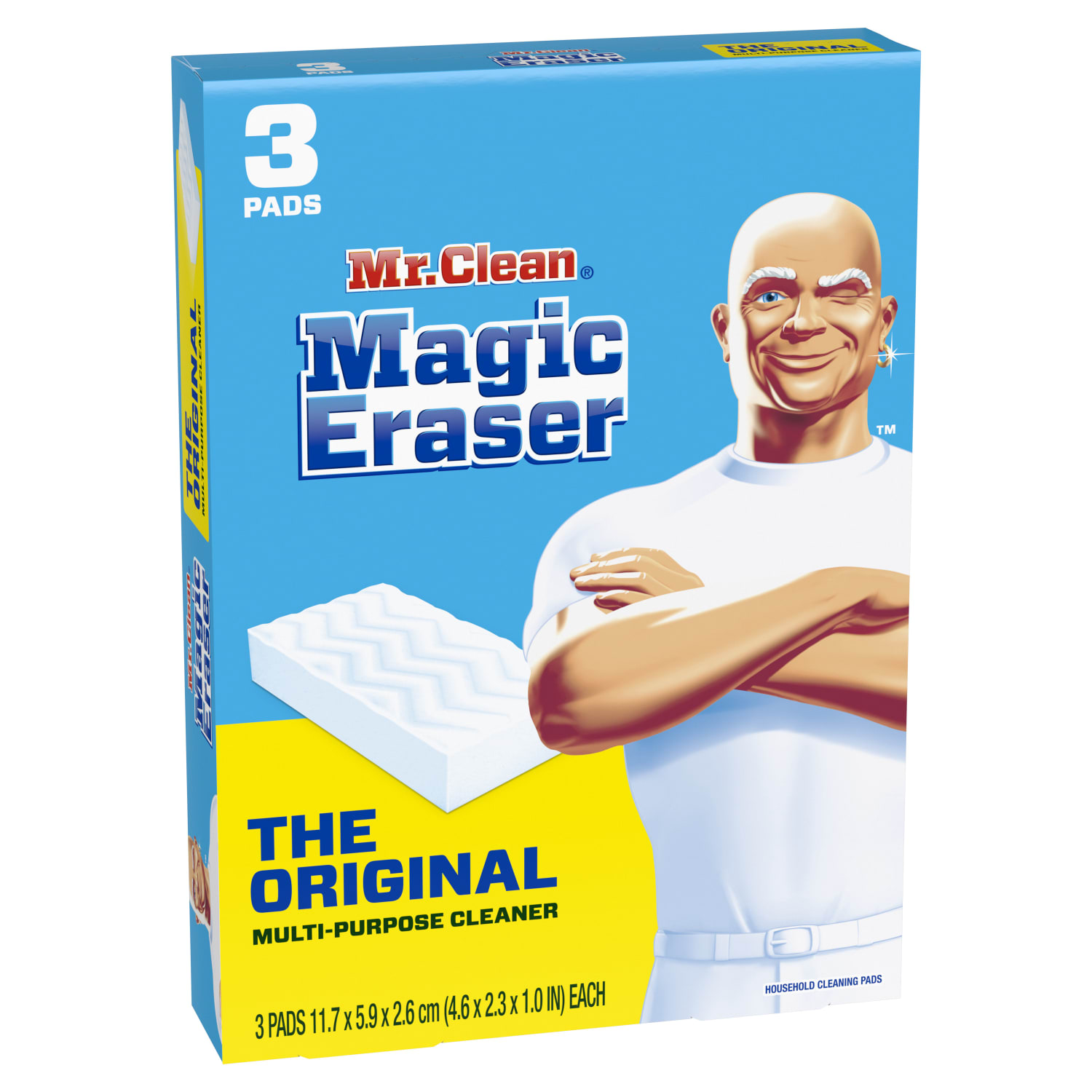 Mr. Clean Magic Eraser Sponges, Original, 3 Sponges Per Pack, Case Of 12 Packs - Image 5