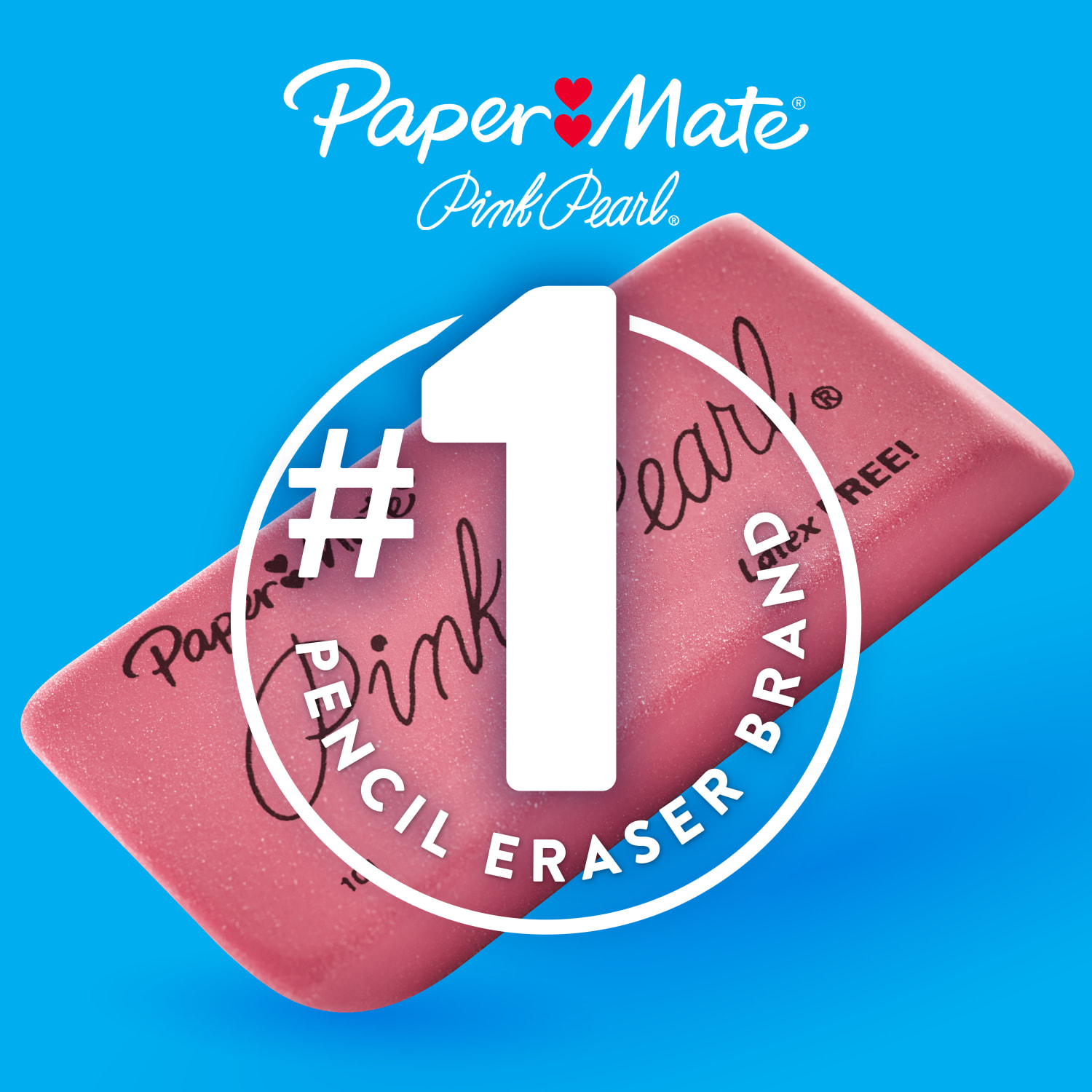 Paper Mate Pink Pearl Erasers, Medium, Box Of 24 - Image 6