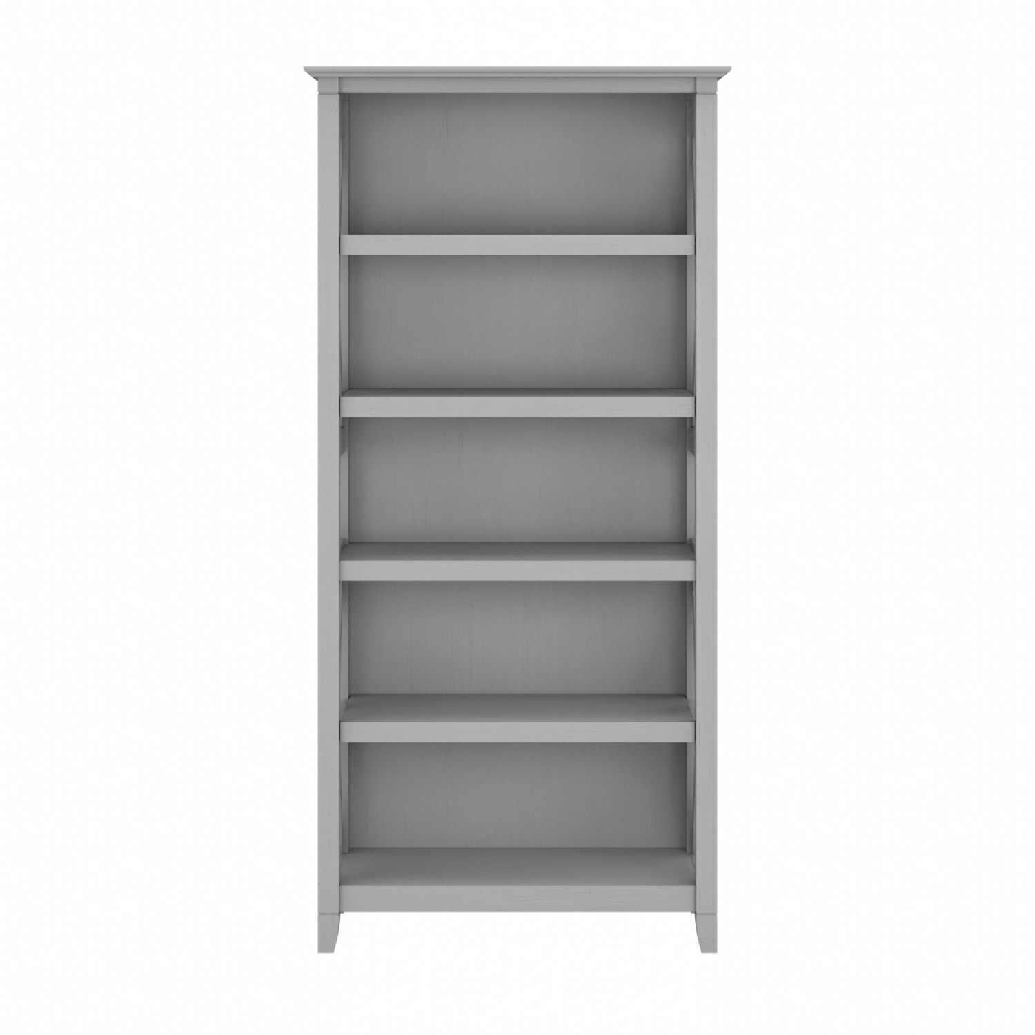 Bush Business Furniture Key West 66inH 5-Shelf Bookcase, Cape Cod Gray, Standard Delivery - Image 4
