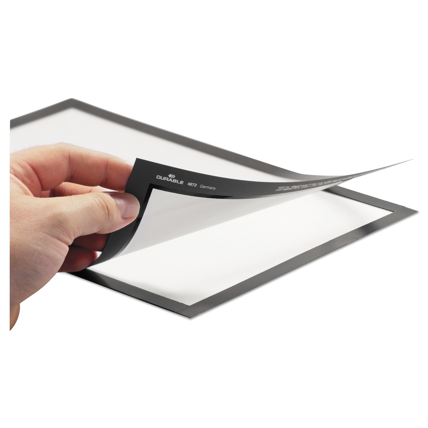 DURABLE DURAFRAME Sign Holders, 12in x 18in, Silver, Set Of 2 Holders - Image 5