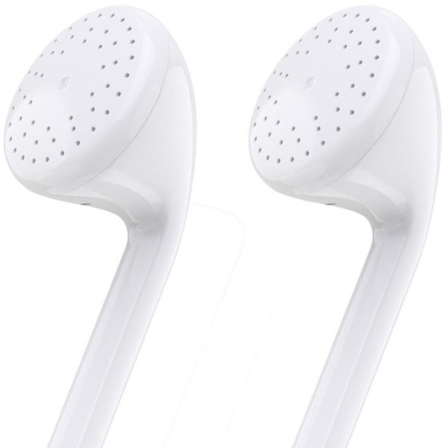 4XEM Premium Earbud Headphones With Microphone  For iPhone, iPod And iPad Devices, White