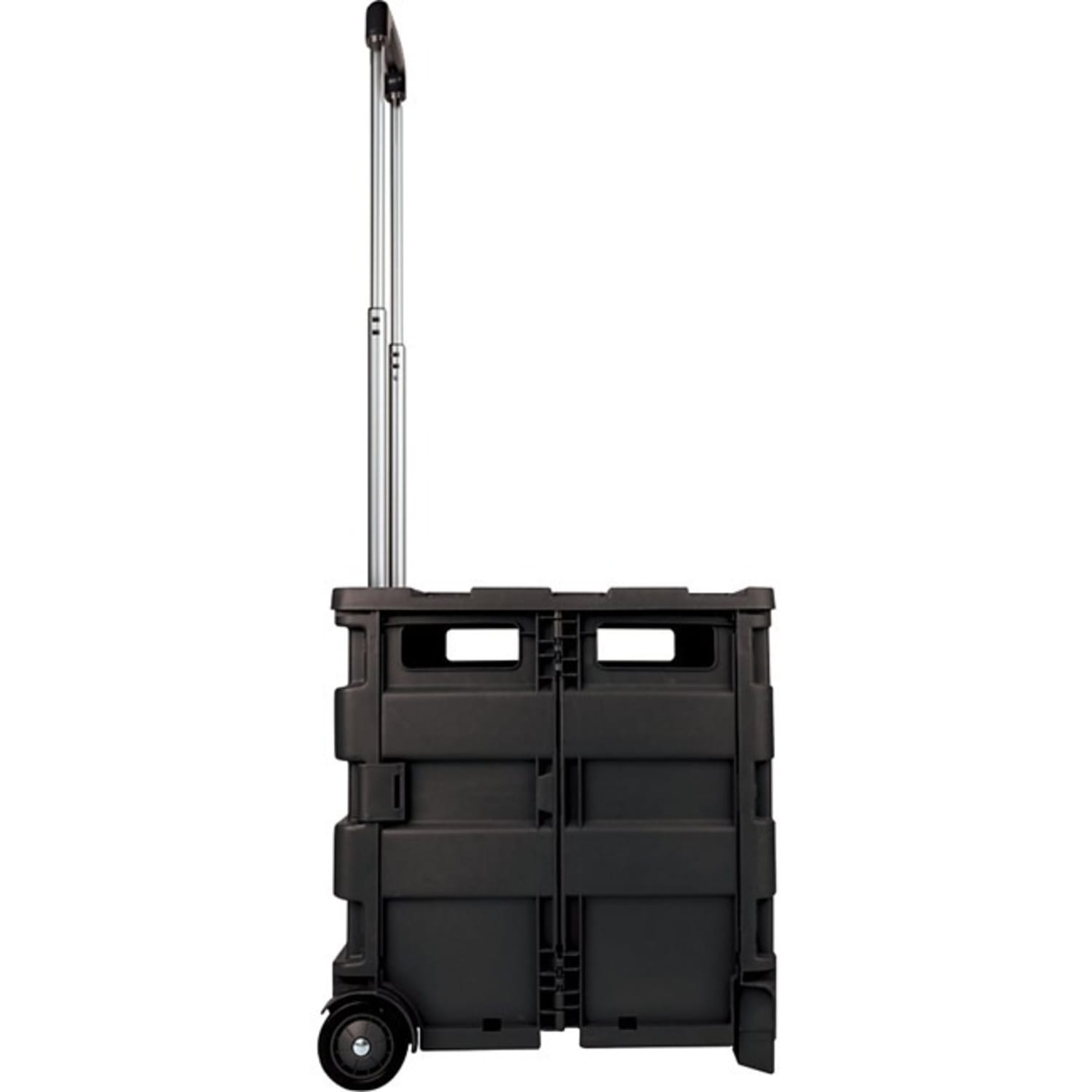 Office Depot Brand Mobile Folding Cart With Lid, 16inH x 18inW x 15inD, Black - Image 6