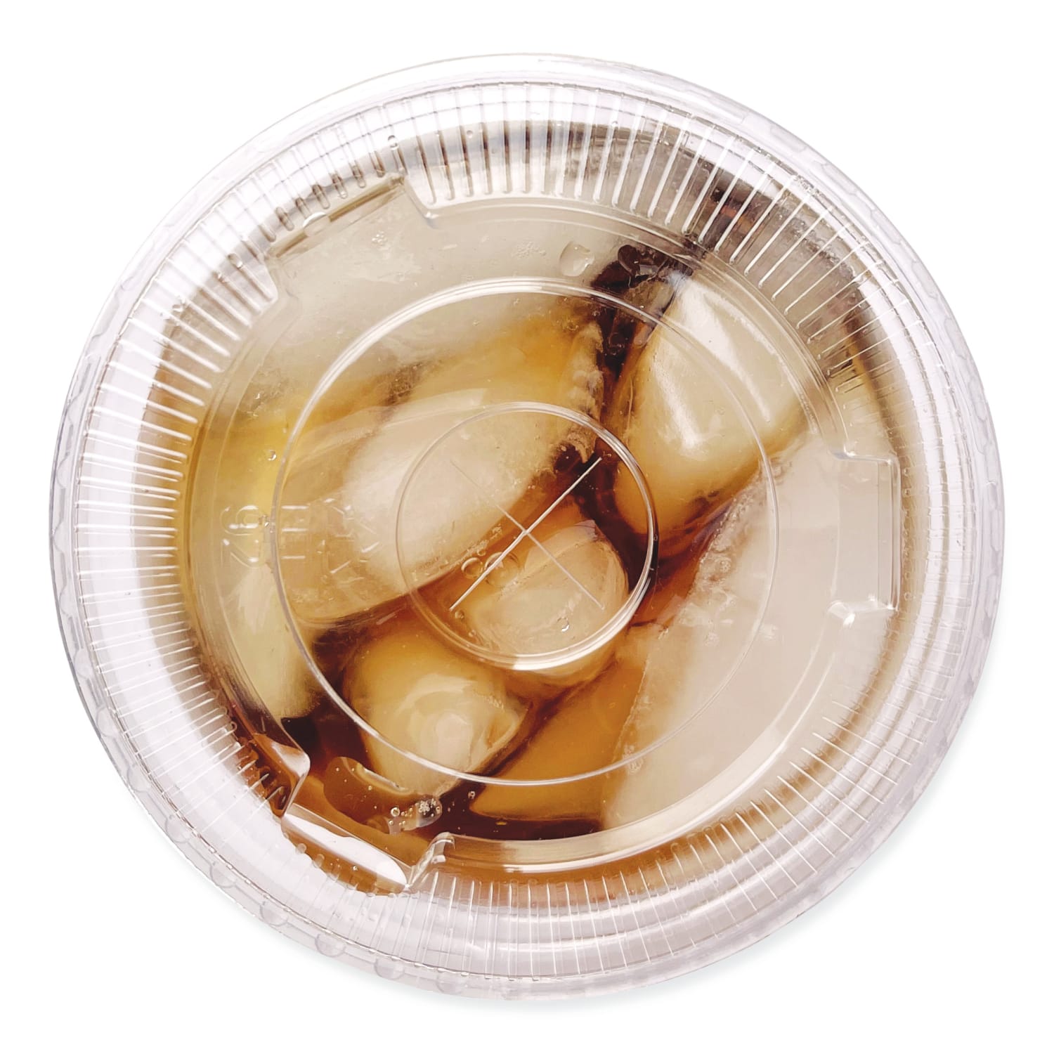 Boardwalk Cold Cup Straw-Slot Lids, Fits 9 Oz Squat/12 Oz PET Cups, Pack Of 100 Lids - Image 3