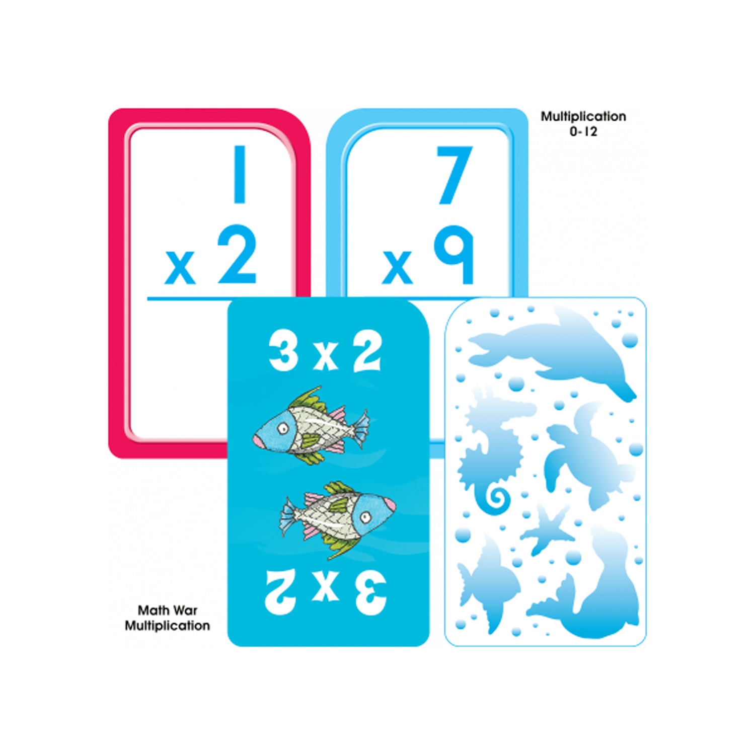 School Zone Publishing Math Flash Cards, 3-3/8in x 6-3/8in, 3rd To 4th Grade, Set Of 4 Flash Card Packs - Image 3
