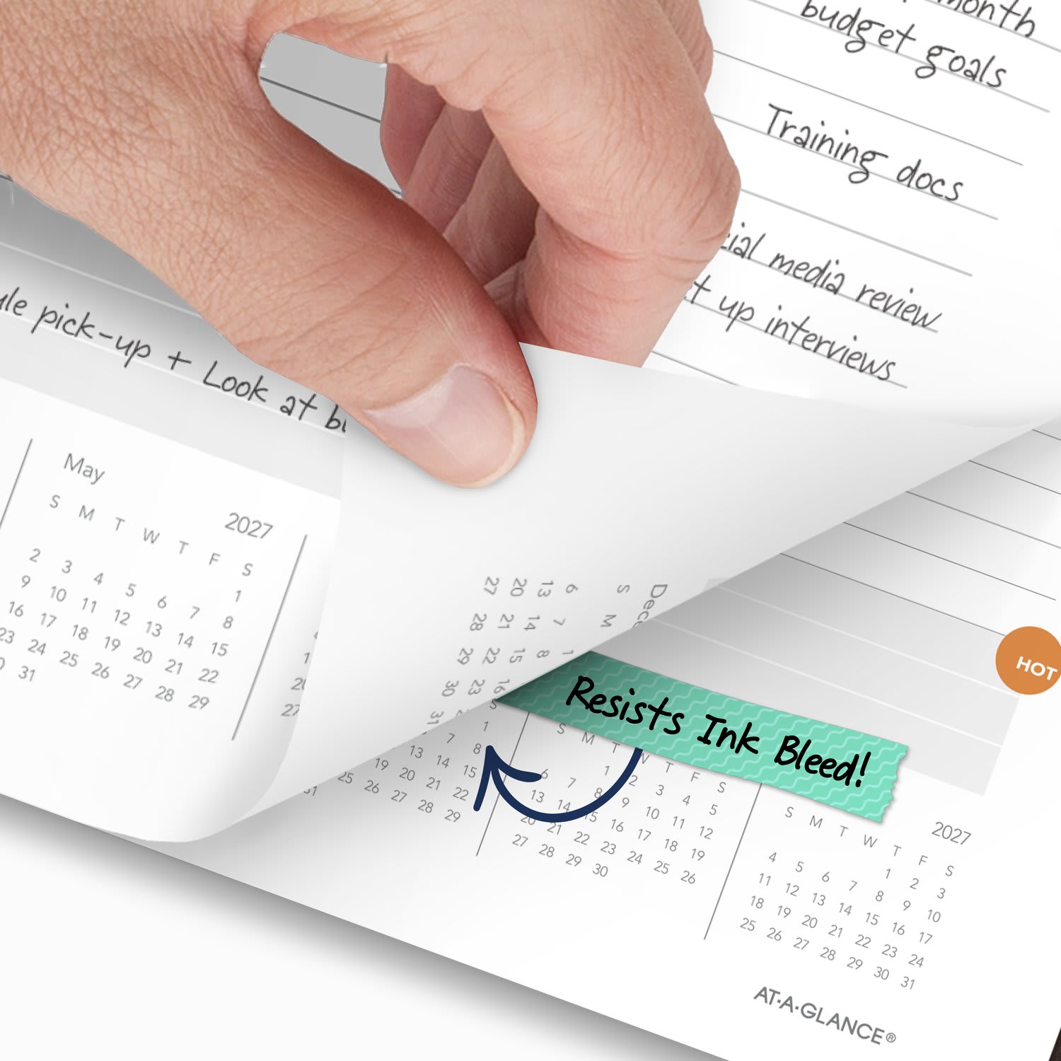 AT-A-GLANCE Plan. Write. Remember. 2027 Daily Planning Notebook, Casebound, Gray, Small, 5in x 8 1/4in - Image 4