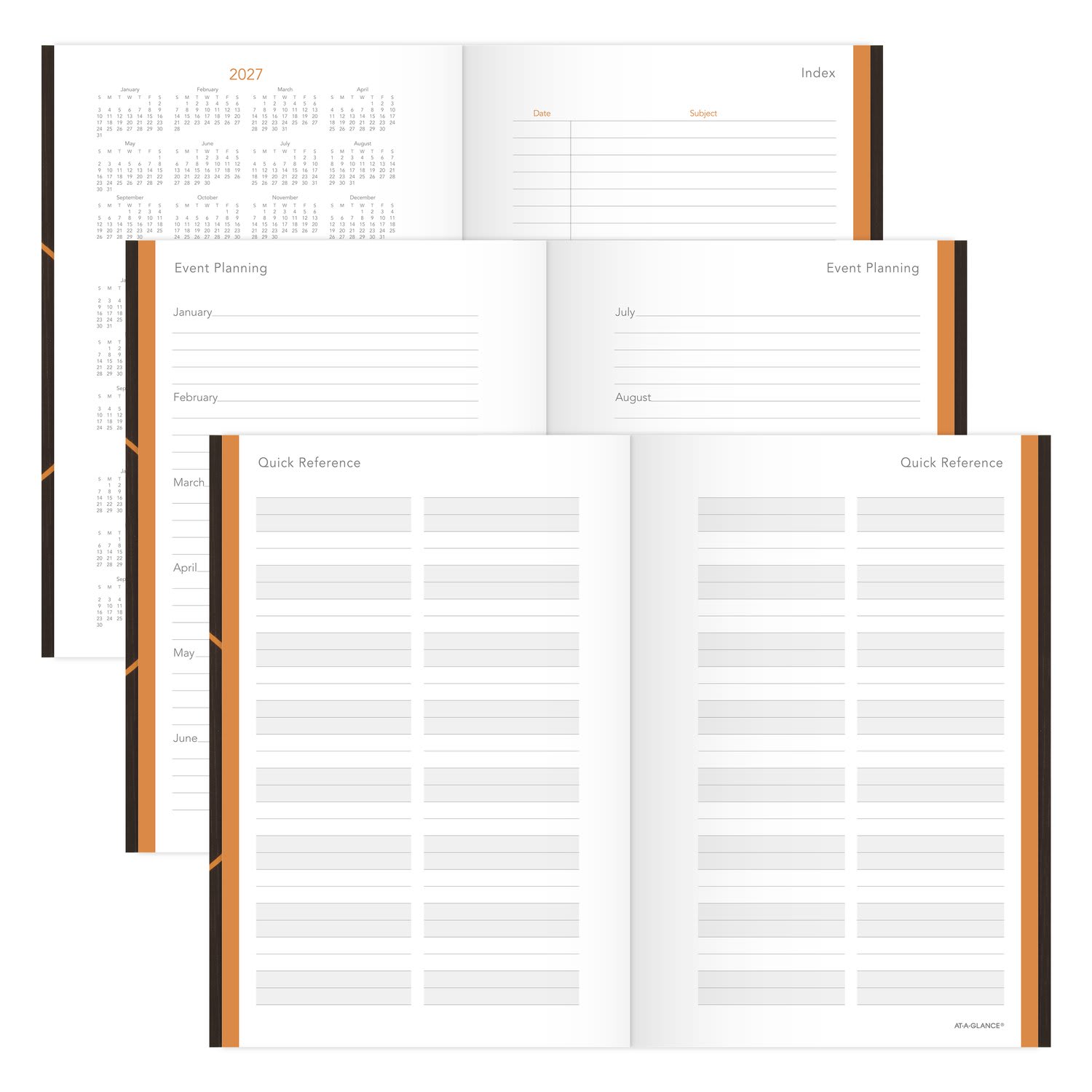 AT-A-GLANCE Plan. Write. Remember. 2027 Daily Planning Notebook, Casebound, Gray, Small, 5in x 8 1/4in - Image 6