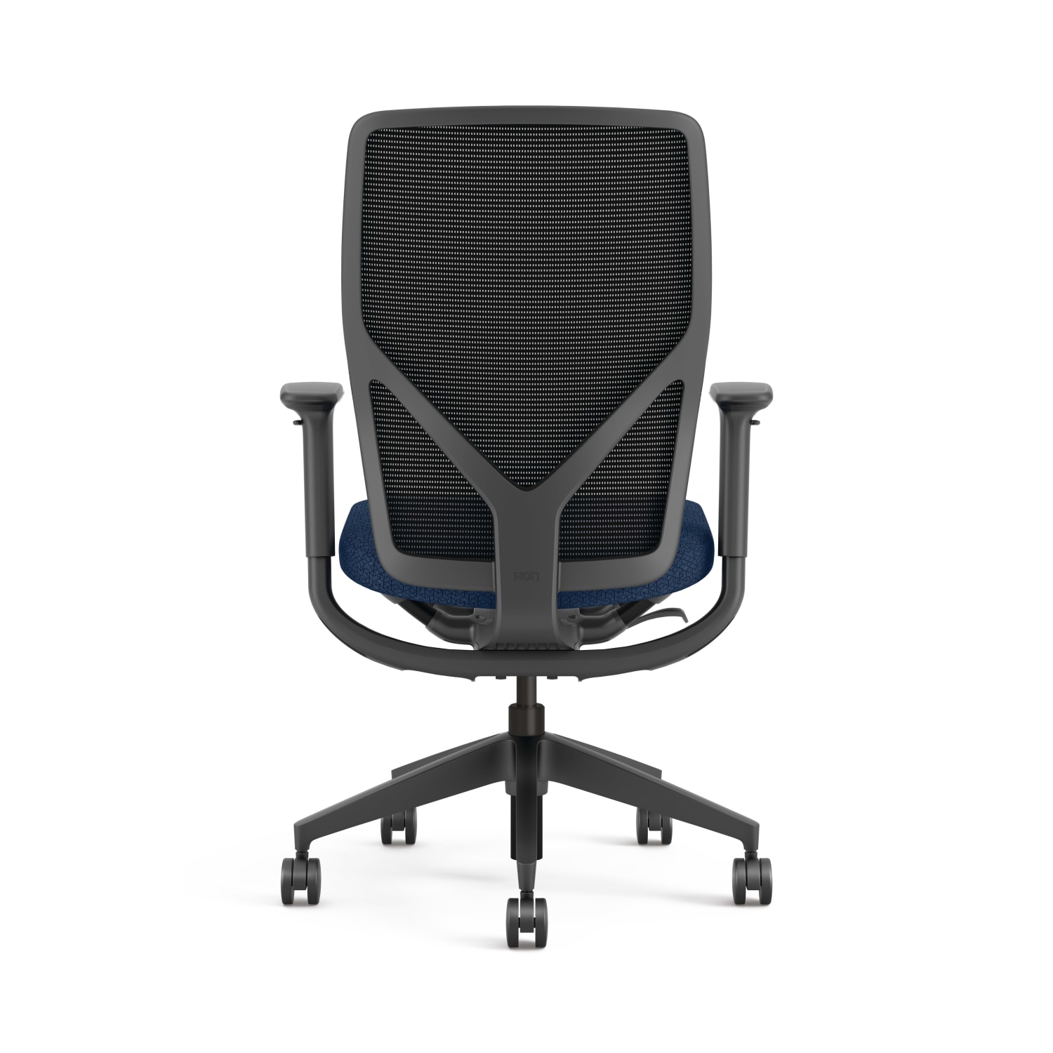 HON Flexion Ergonomic Fabric/Mesh Mid-Back Task Chair, Navy/Black - Image 3
