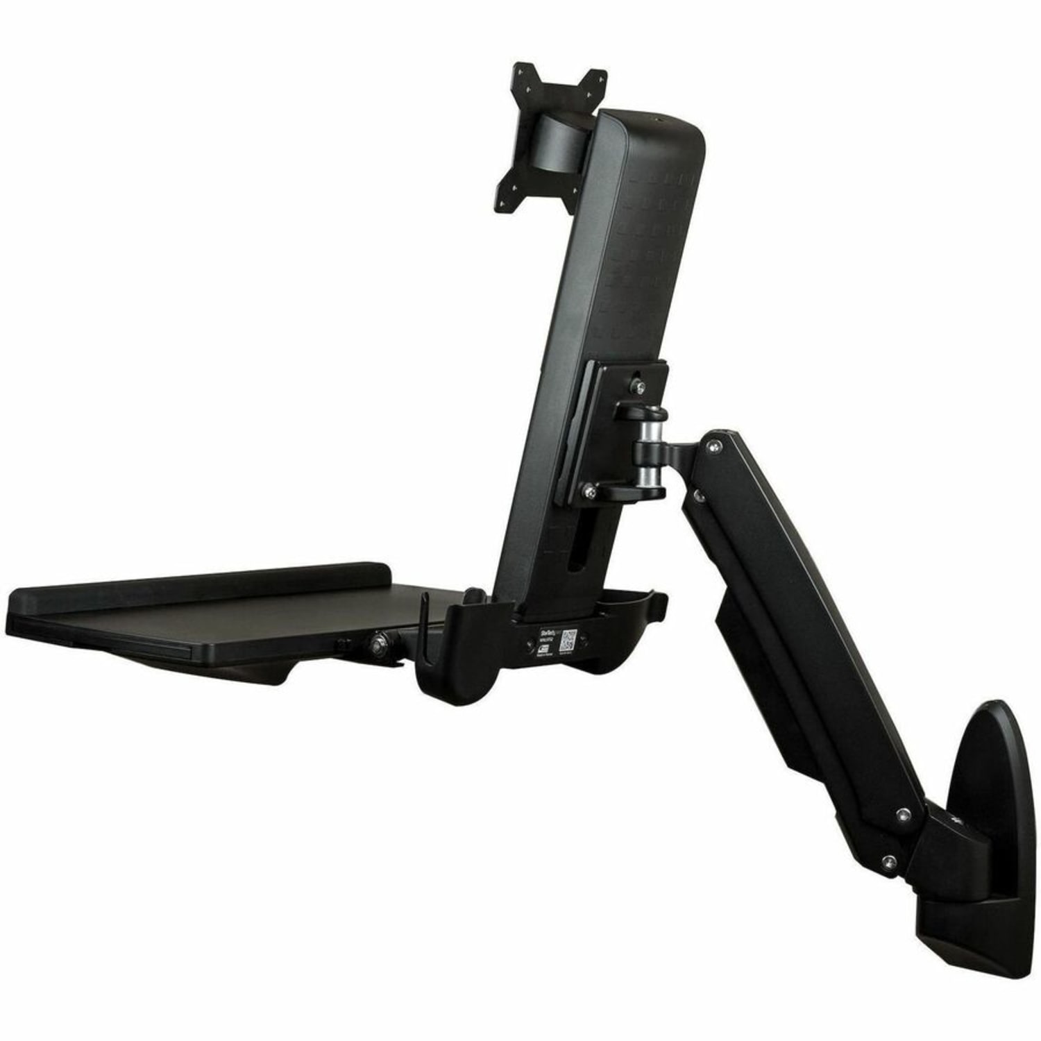 StarTech.com Wall Mounted Sit Stand Desk - For Single Monitor up to 34in - Height Adjustable Standing Desk Converter - Image 4