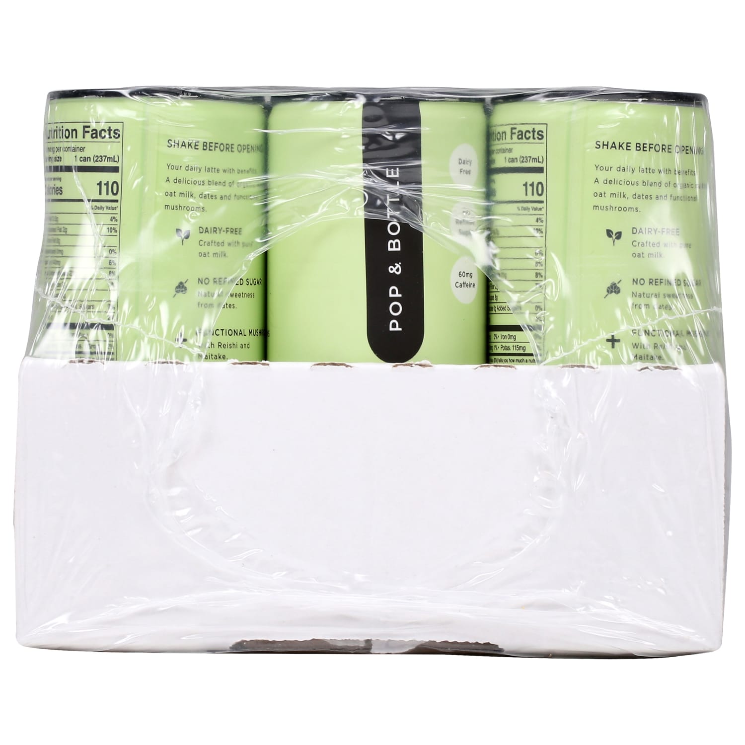 Pop & Bottle Oat Milk Lattes, Matcha Green Tea, 8 Oz, Total Qty 12 - Image 4