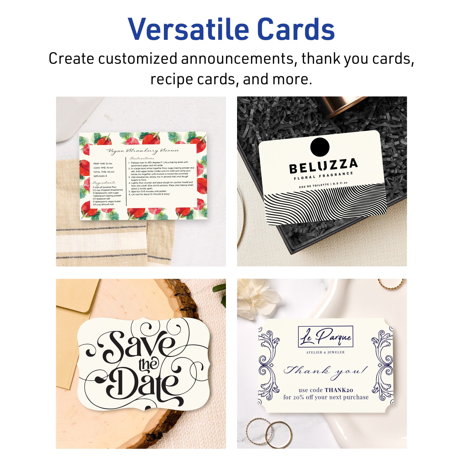 Avery Printable Postcards With Sure Feed Technology, 4in x 6in Rectangle Rounded Corners, Matte Ivory, Pack Of 100 - Image 4