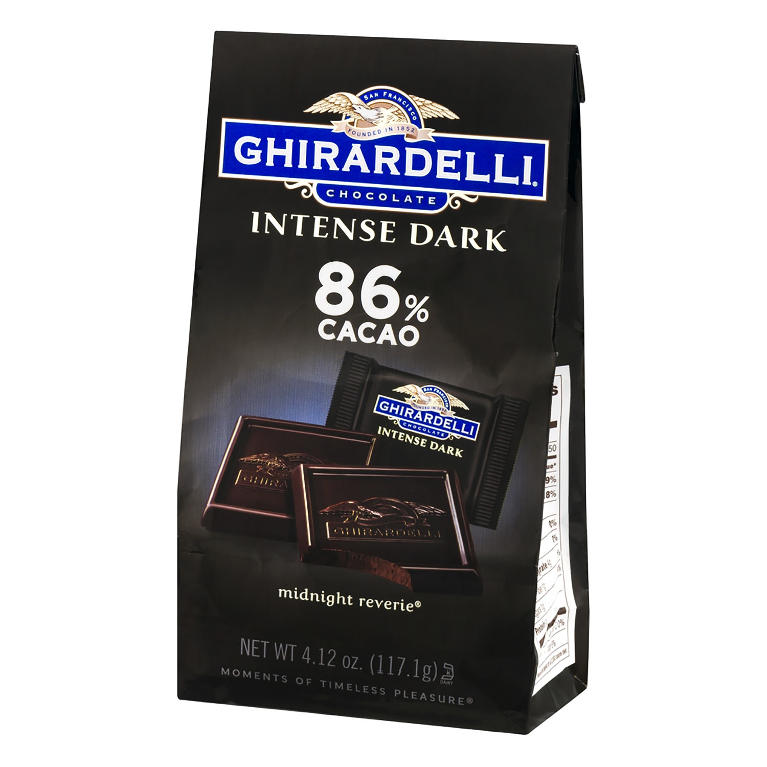 Ghirardelli Intense Dark, Midnight Reverie 86% Cacao Singles, 4.12 Oz, Pack Of 3 Bags - Image 4