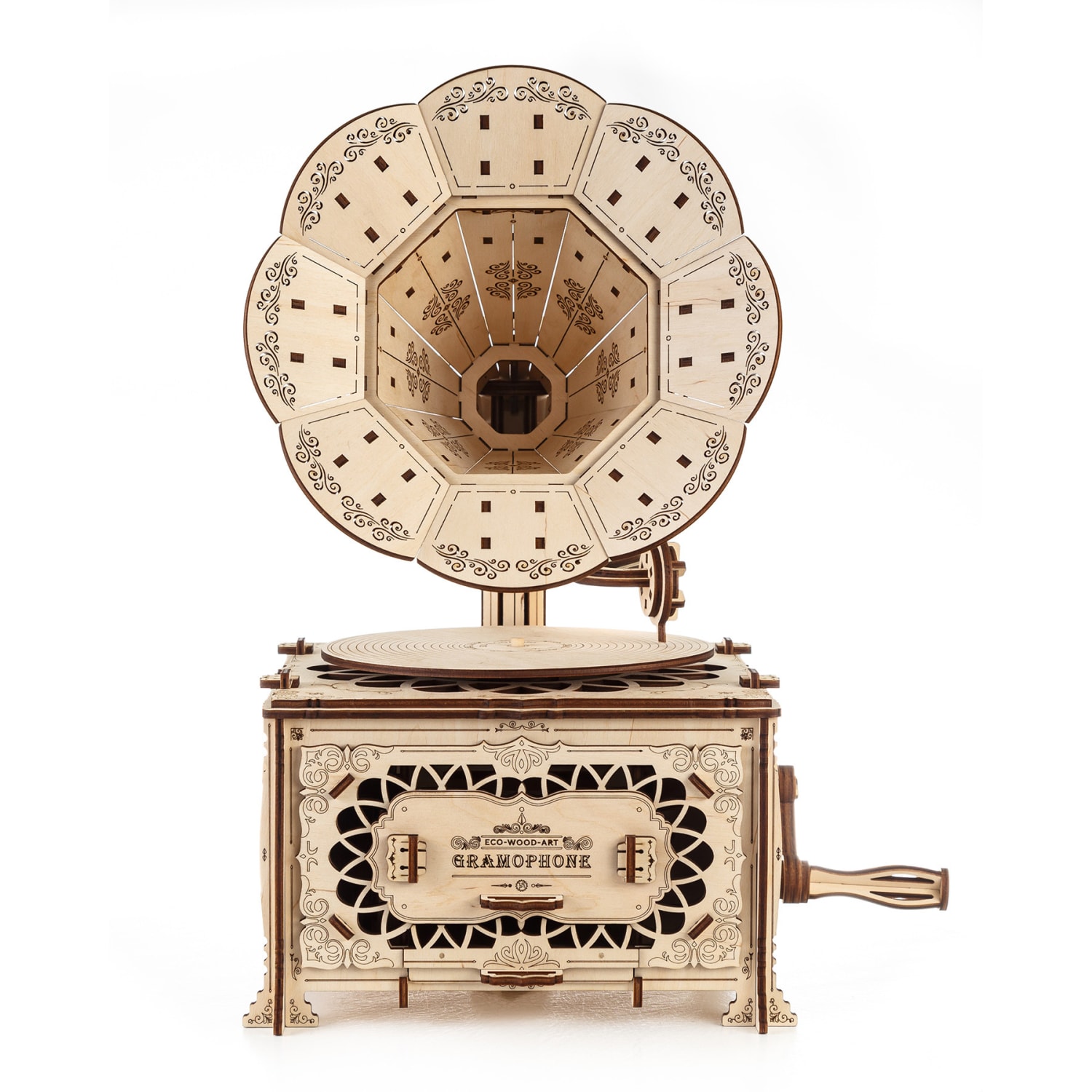 EWA Eco-Wood-Art Gramophone 3D Wooden STEM Construction Kit - Image 4