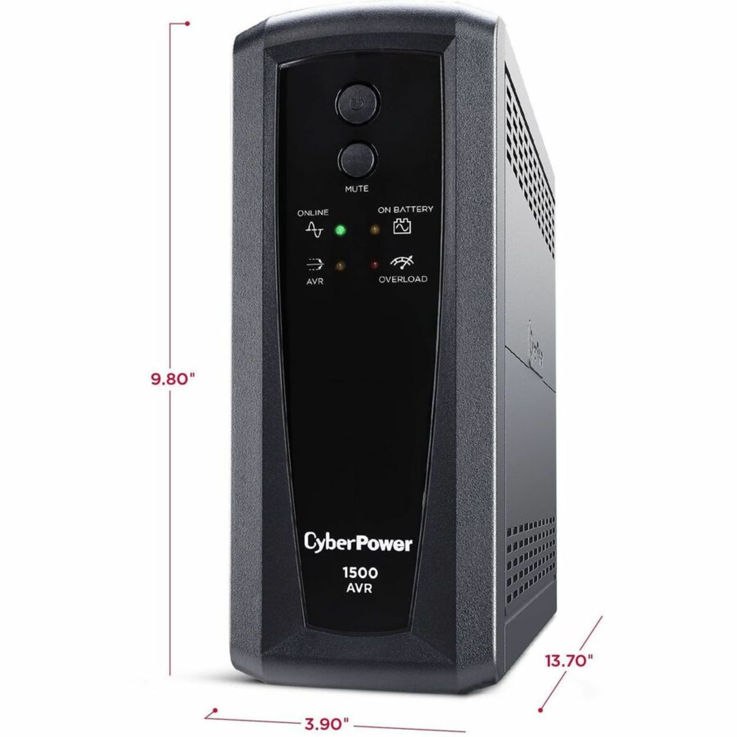 CyberPower CP1500AVRT AVR UPS Systems - 1500VA/900W, 120 VAC, NEMA 5-15P, Mini-Tower, 10 Outlets, PowerPanel Personal, $500000 CEG, 3YR Warranty - Image 5
