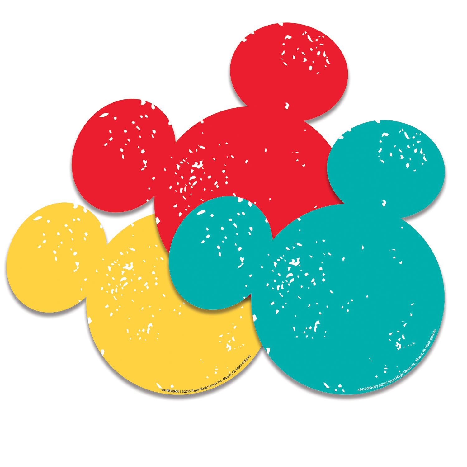 Eureka School Paper Cut Outs, 5in, Mickey Mouse, 36 Cut Outs Per Pack, Set Of 3 Packs - Image 3