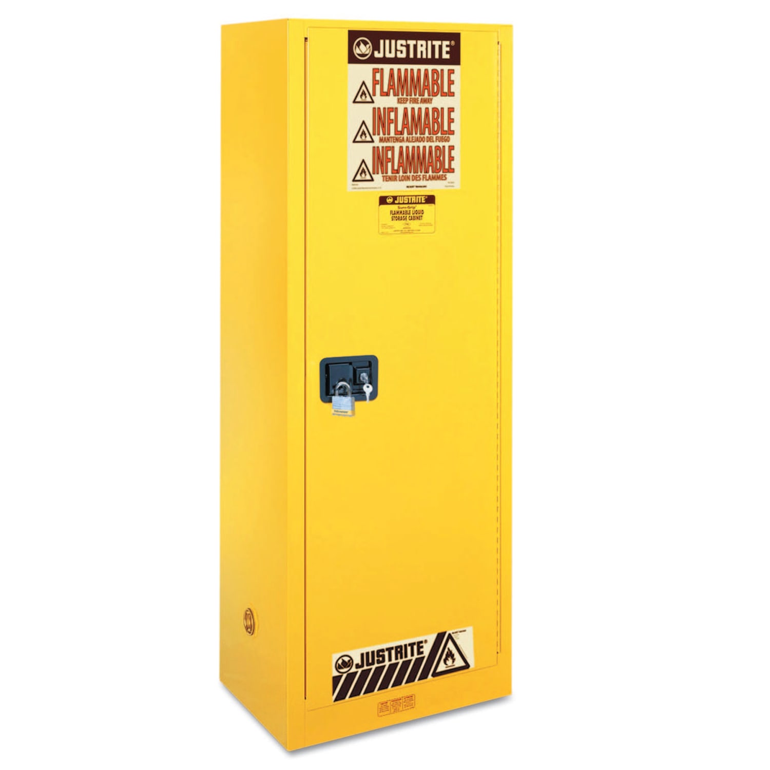 Justrite Sure Grip EX Slimline Flammable Safety Cabinet, 22 Gallon - Image 3